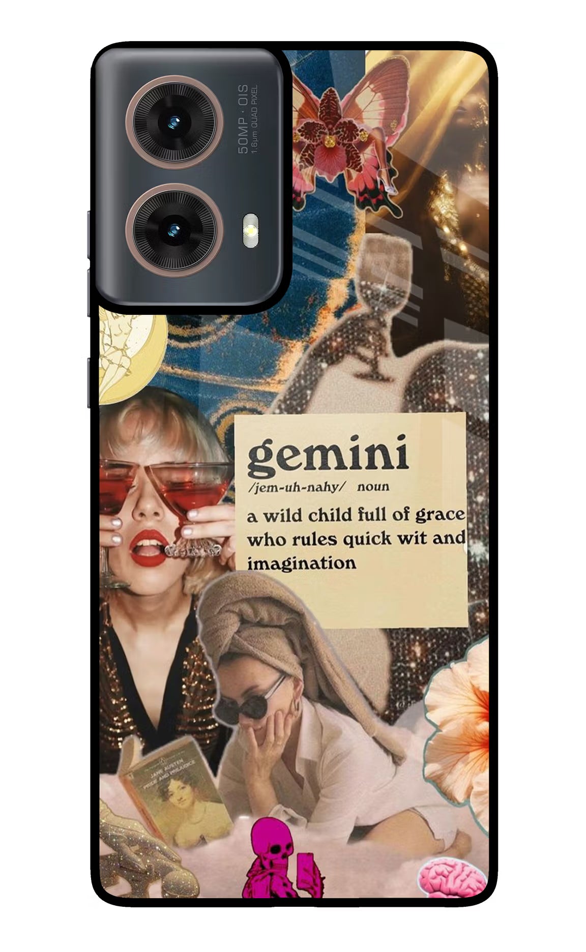 Gemini Zodiac Motorola G85 Glass Case - Gemini Zodiac Motorola G85 Glass Case Gemini Zodiac Motorola G85 Glass Case