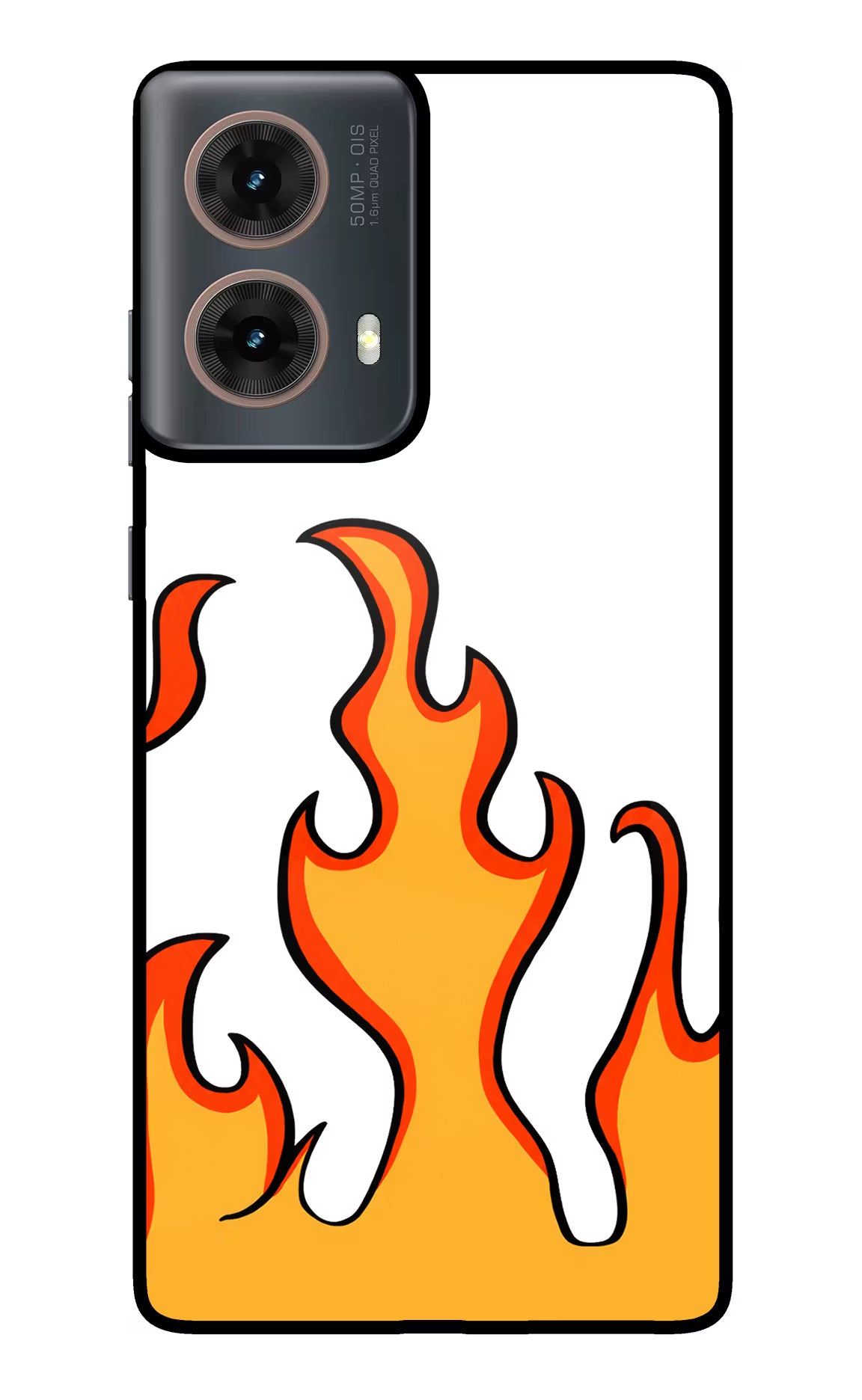 Fired Up – White Motorola G85 Glass Case - Fired Up – White Motorola G85 Glass Case Fired Up – White Motorola G85 Glass Case