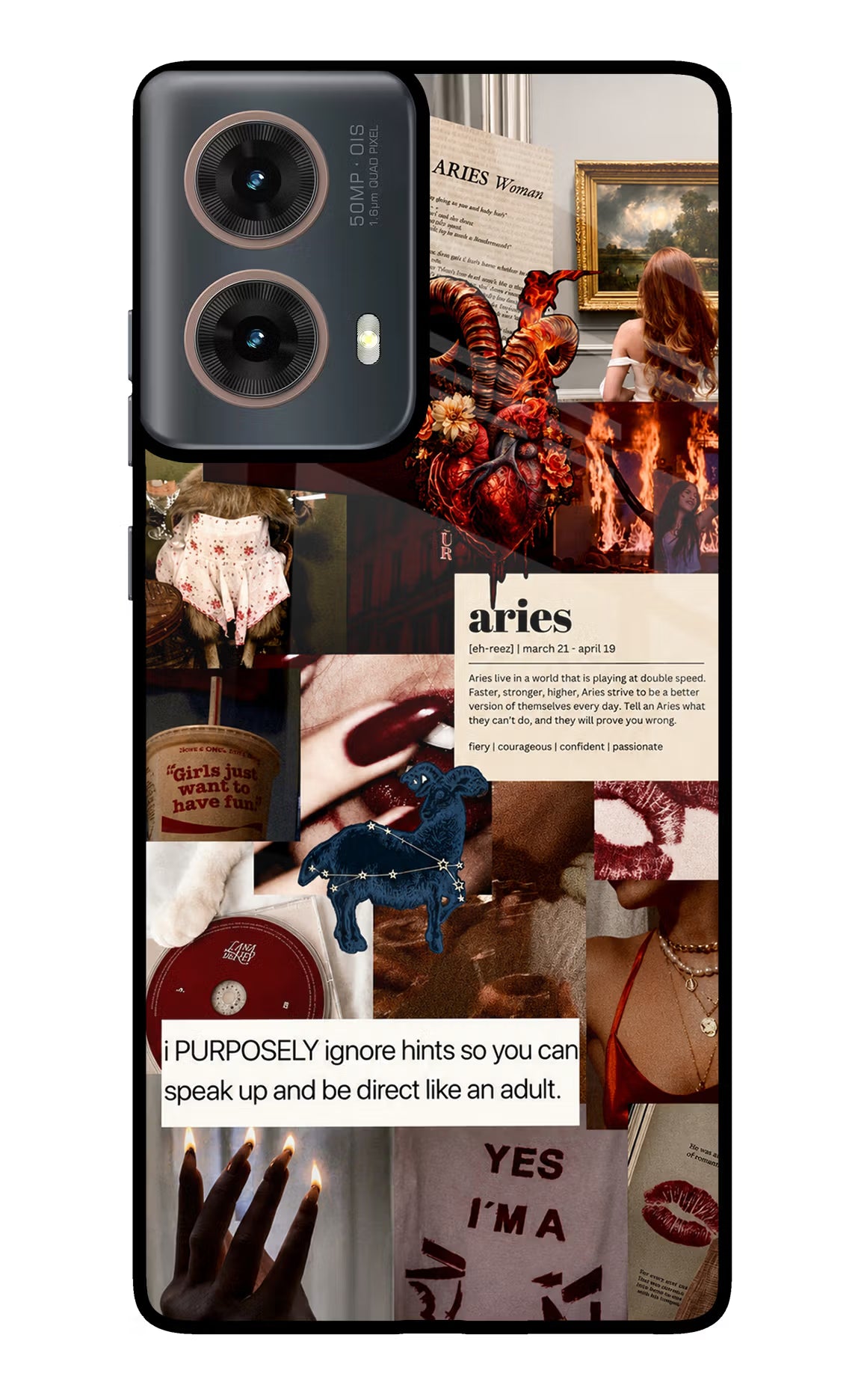 Zodiac Aries Motorola G85 Glass Case - Zodiac Aries Motorola G85 Glass Case Zodiac Aries Motorola G85 Glass Case