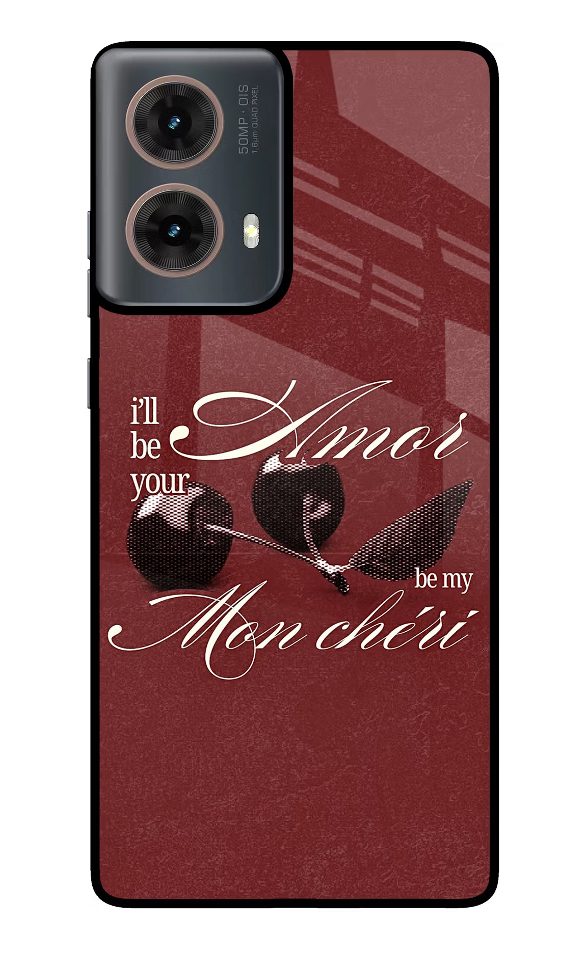 Velvet Cherry Motorola G85 Glass Case - Velvet Cherry Motorola G85 Glass Case Velvet Cherry Motorola G85 Glass Case