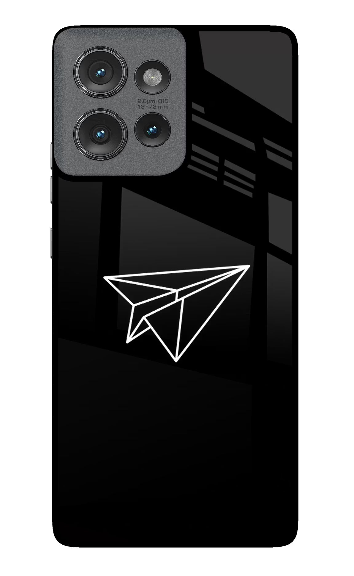 Paper Plane White Moto Edge 50 Glass Case - Paper Plane White Moto Edge 50 Glass Case Paper Plane White Moto Edge 50 Glass Case