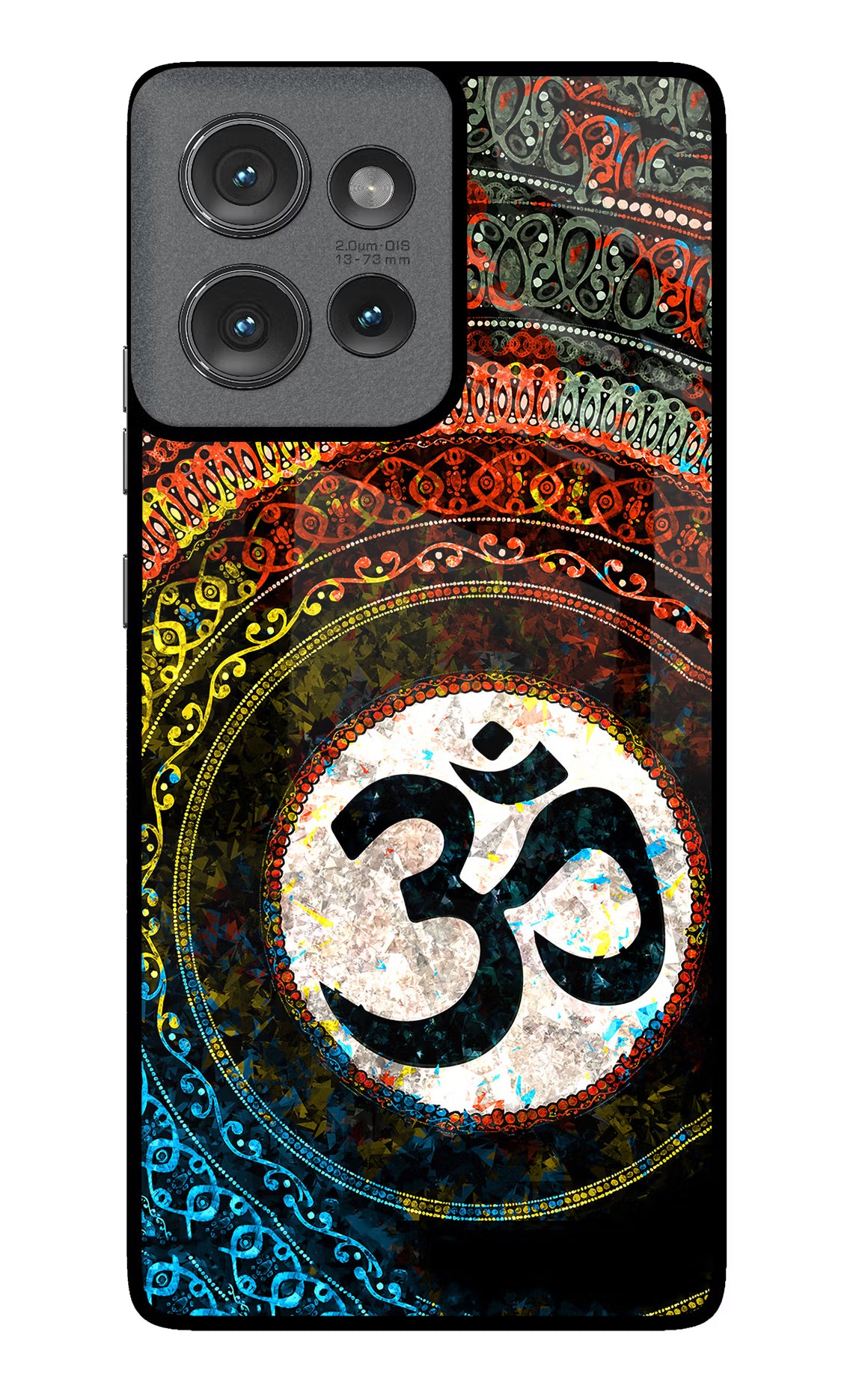 Om Cultural Moto Edge 50 Glass Case - Om Cultural Moto Edge 50 Glass Case Om Cultural Moto Edge 50 Glass Case