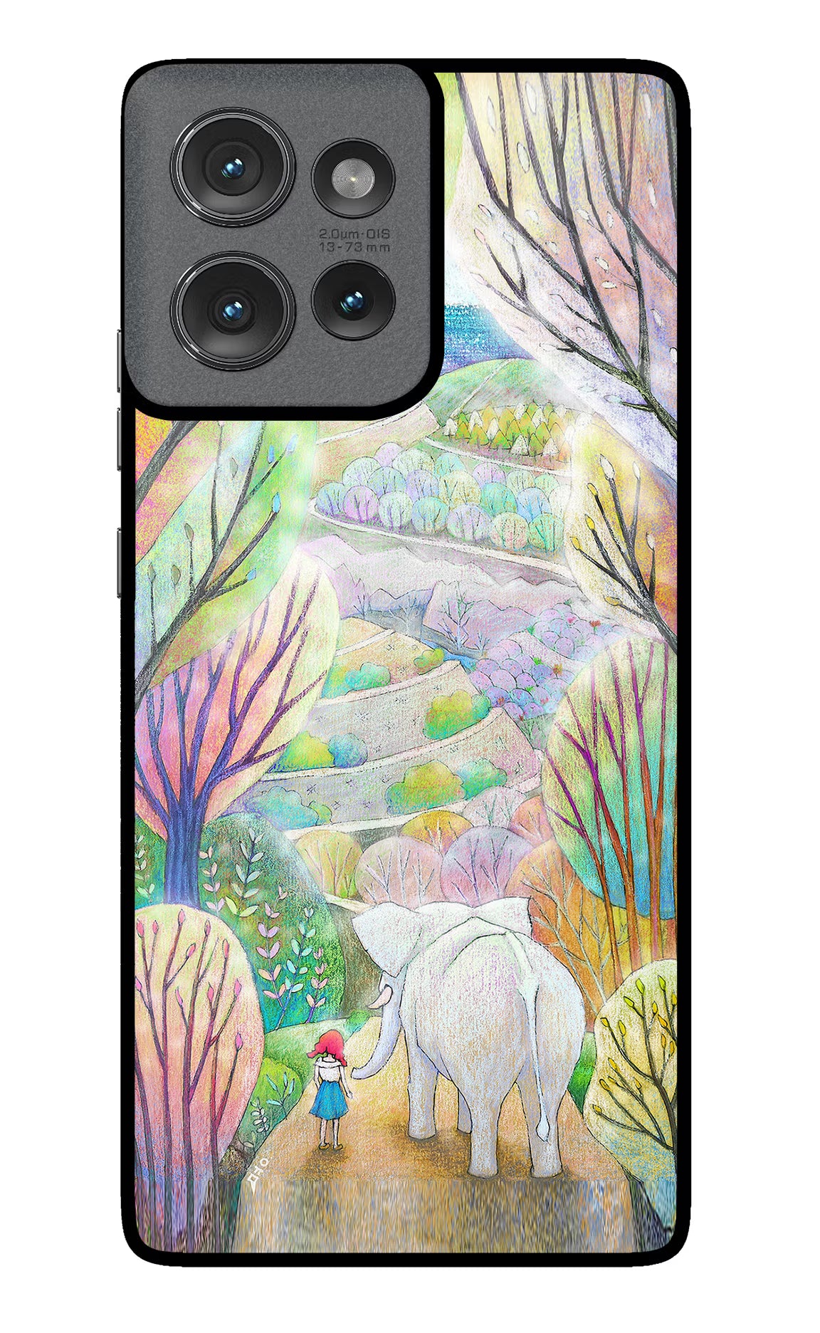 Nature Painting Moto Edge 50 Glass Case - Nature Painting Moto Edge 50 Glass Case Nature Painting Moto Edge 50 Glass Case