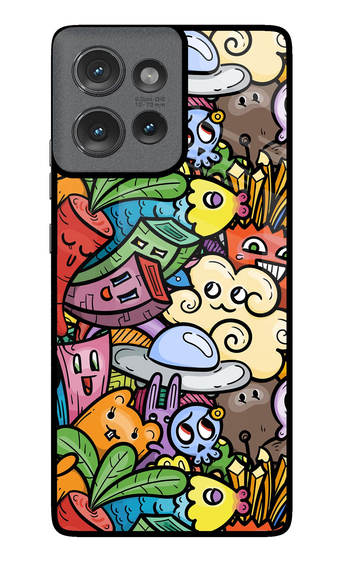 Veggie Doodle Moto Edge 50 Glass Case - Veggie Doodle Moto Edge 50 Glass Case Veggie Doodle Moto Edge 50 Glass Case