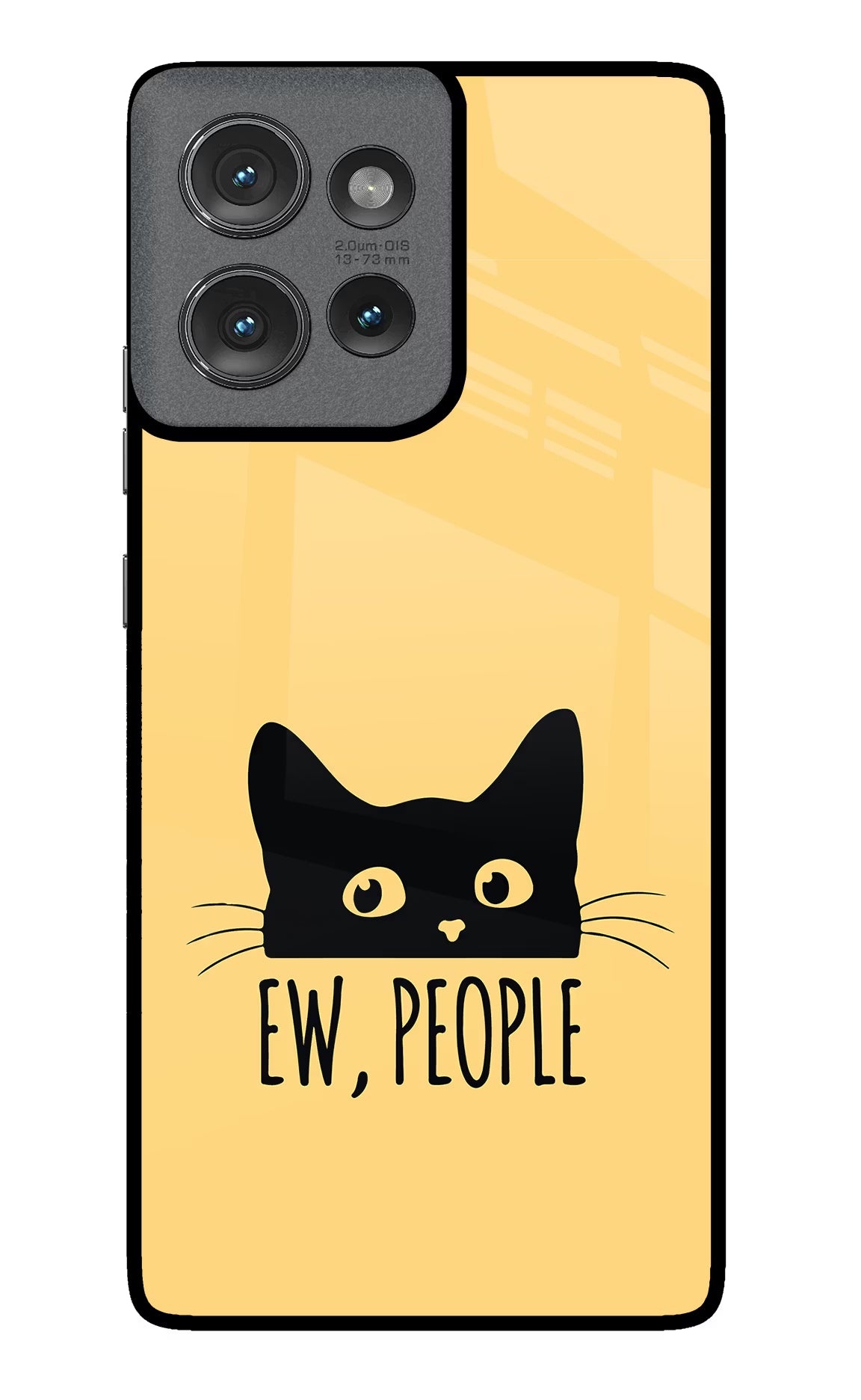Ew People Catitude Moto Edge 50 Glass Case - Ew People Catitude Moto Edge 50 Glass Case Ew People Catitude Moto Edge 50 Glass Case