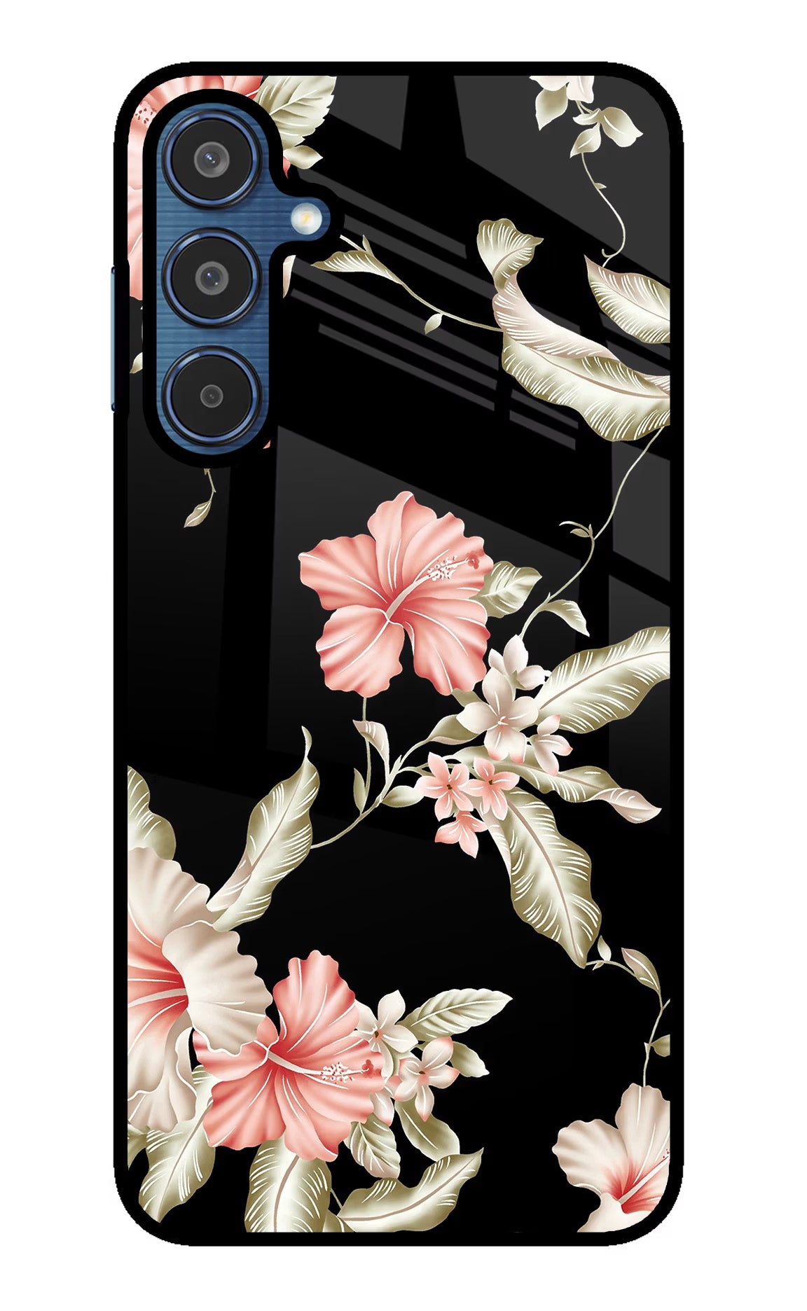 Flowers Samsung M35 5G Glass Case - Flowers Samsung M35 5G Glass Case Flowers Samsung M35 5G Glass Case