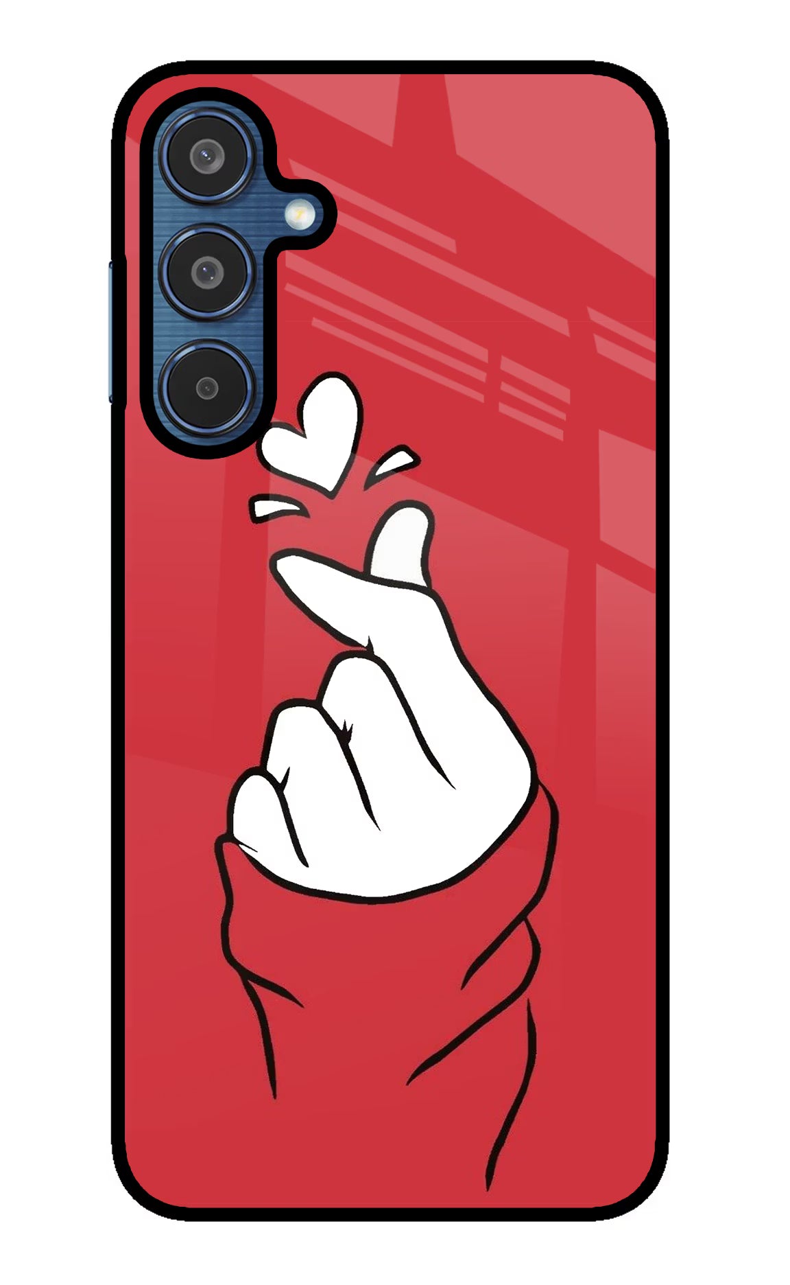 Korean Love Sign Samsung M35 5G Glass Case - Korean Love Sign Samsung M35 5G Glass Case Korean Love Sign Samsung M35 5G Glass Case