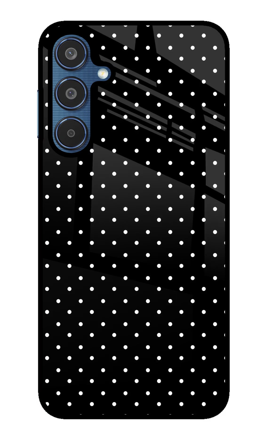 White Dots Samsung M35 5G Glass Case - White Dots Samsung M35 5G Glass Case White Dots Samsung M35 5G Glass Case