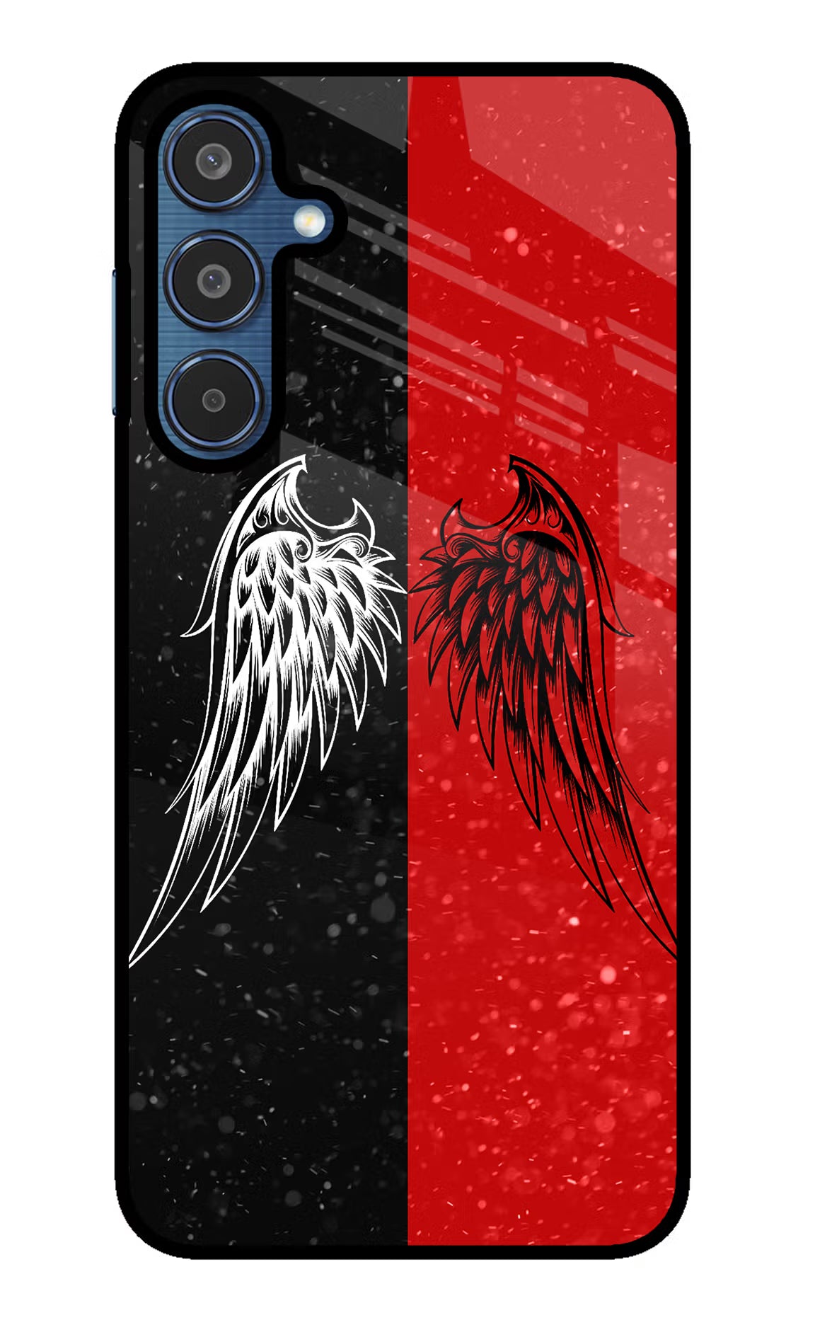 Wings Samsung M35 5G Glass Case - Wings Samsung M35 5G Glass Case Wings Samsung M35 5G Glass Case