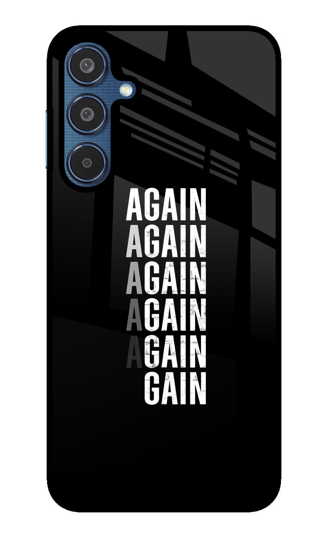 Again Again Gain Samsung M35 5G Glass Case - Again Again Gain Samsung M35 5G Glass Case Again Again Gain Samsung M35 5G Glass Case