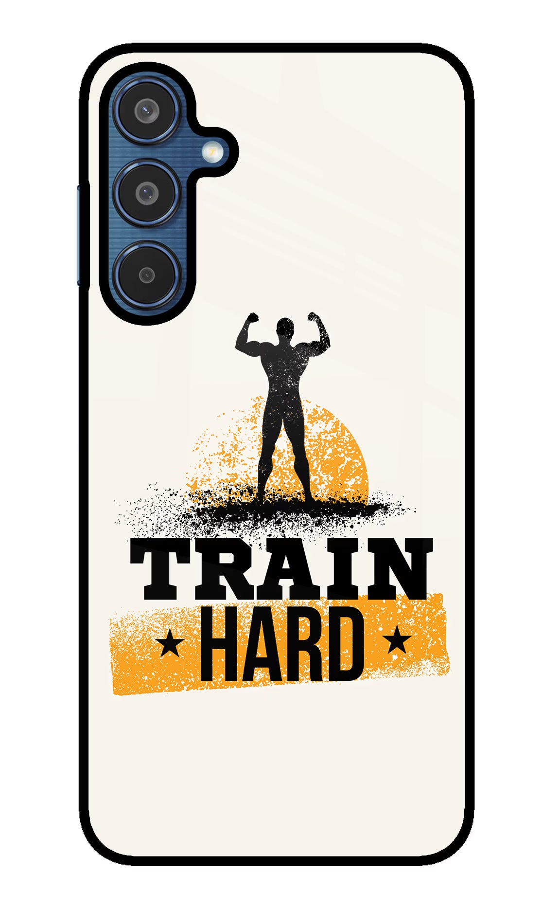 Train Hard Samsung M35 5G Glass Case - Train Hard Samsung M35 5G Glass Case Train Hard Samsung M35 5G Glass Case
