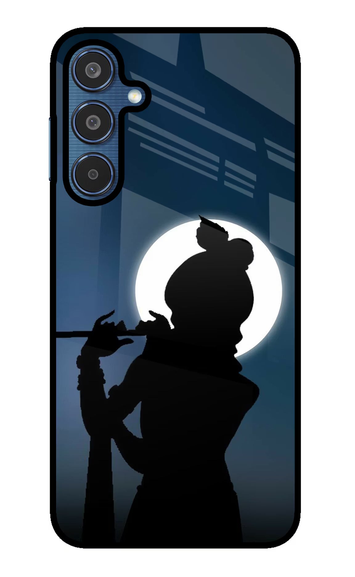 Shri Krishna Silhouette Samsung M35 5G Glass Case - Shri Krishna Silhouette Samsung M35 5G Glass Case Shri Krishna Silhouette Samsung M35 5G Glass Case