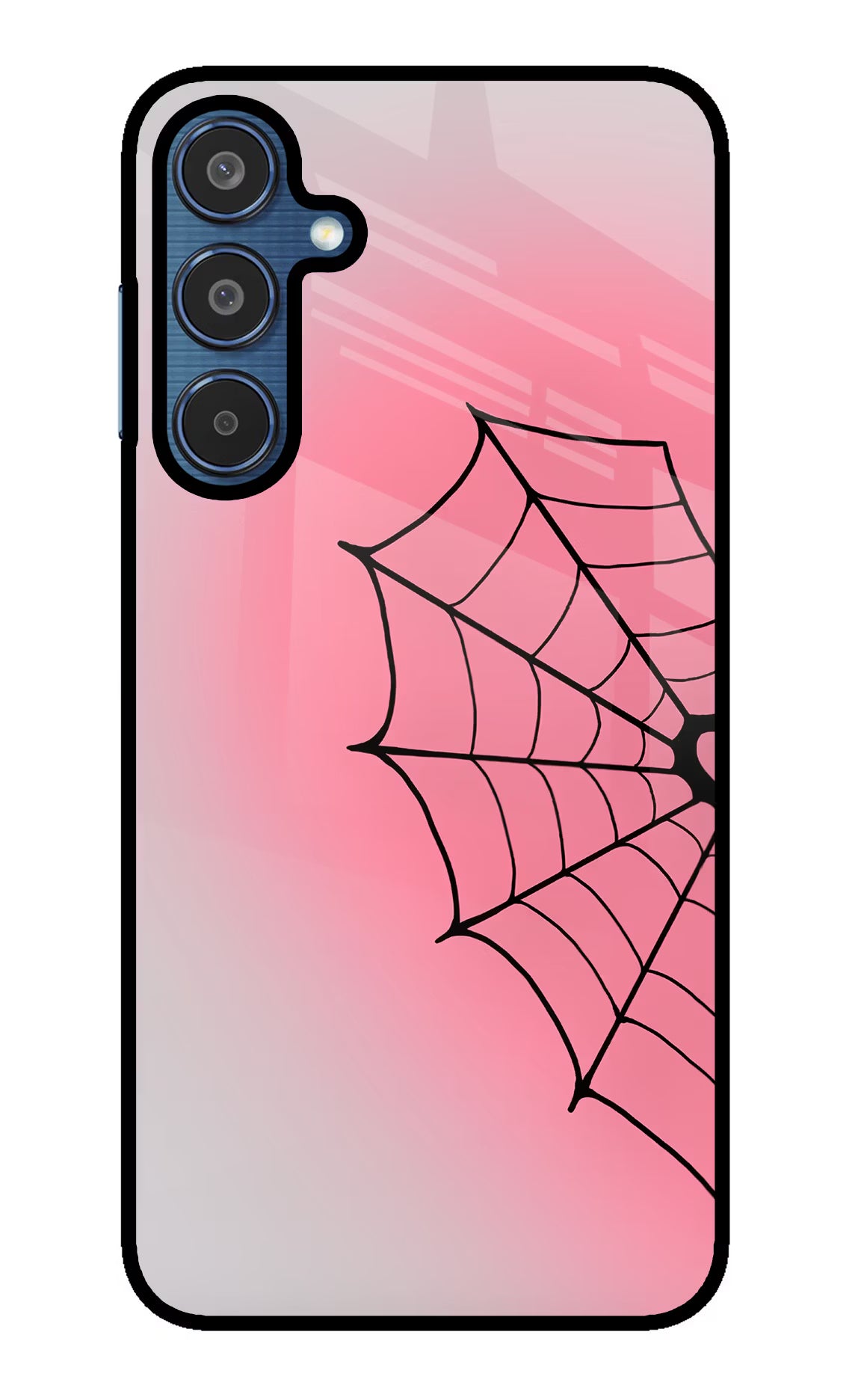 Pink Web Samsung M35 5G Glass Case - Pink Web Samsung M35 5G Glass Case Pink Web Samsung M35 5G Glass Case