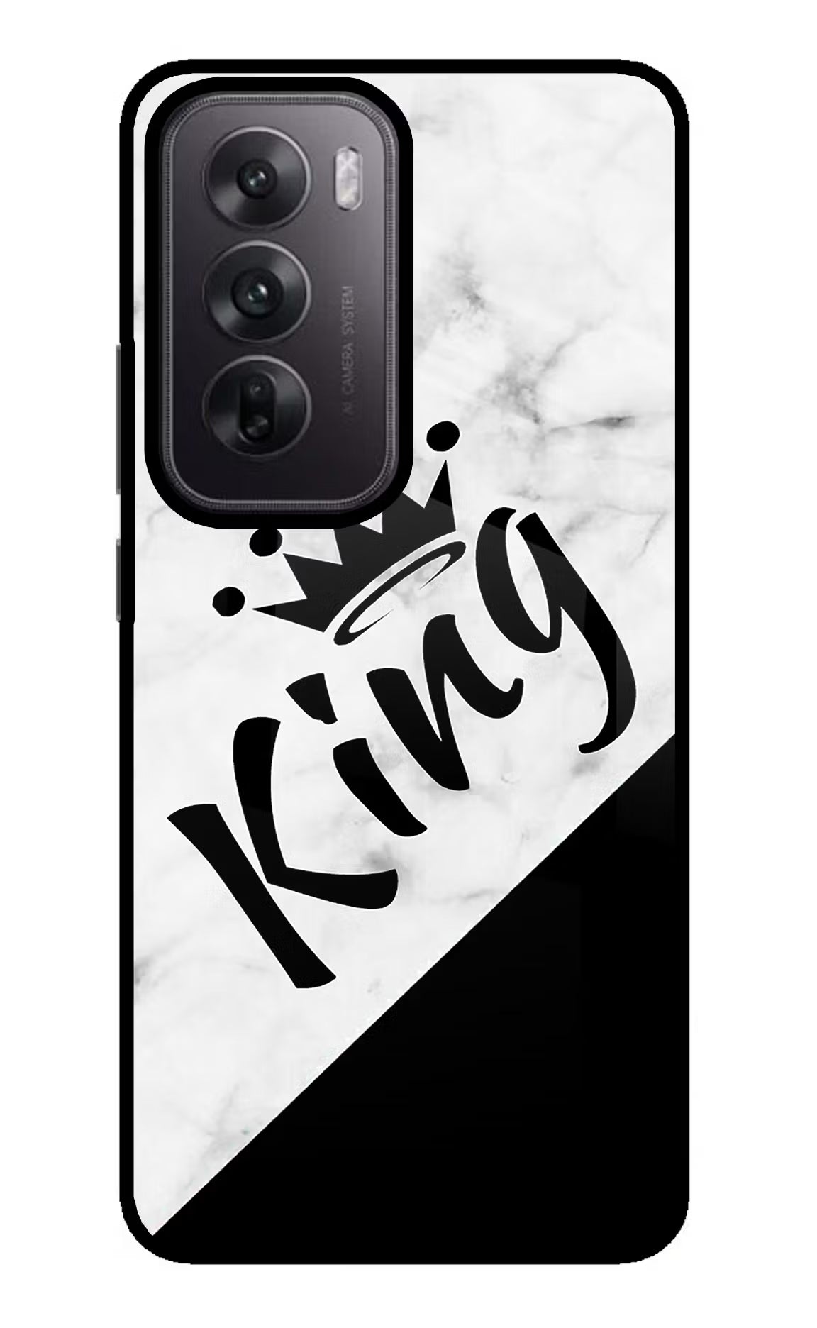 King Oppo Reno12 5G Glass Case - King Oppo Reno12 5G Glass Case King Oppo Reno12 5G Glass Case