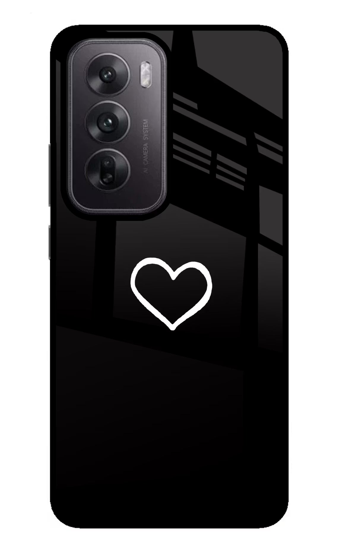 Heart Oppo Reno12 5G Glass Case - Heart Oppo Reno12 5G Glass Case Heart Oppo Reno12 5G Glass Case