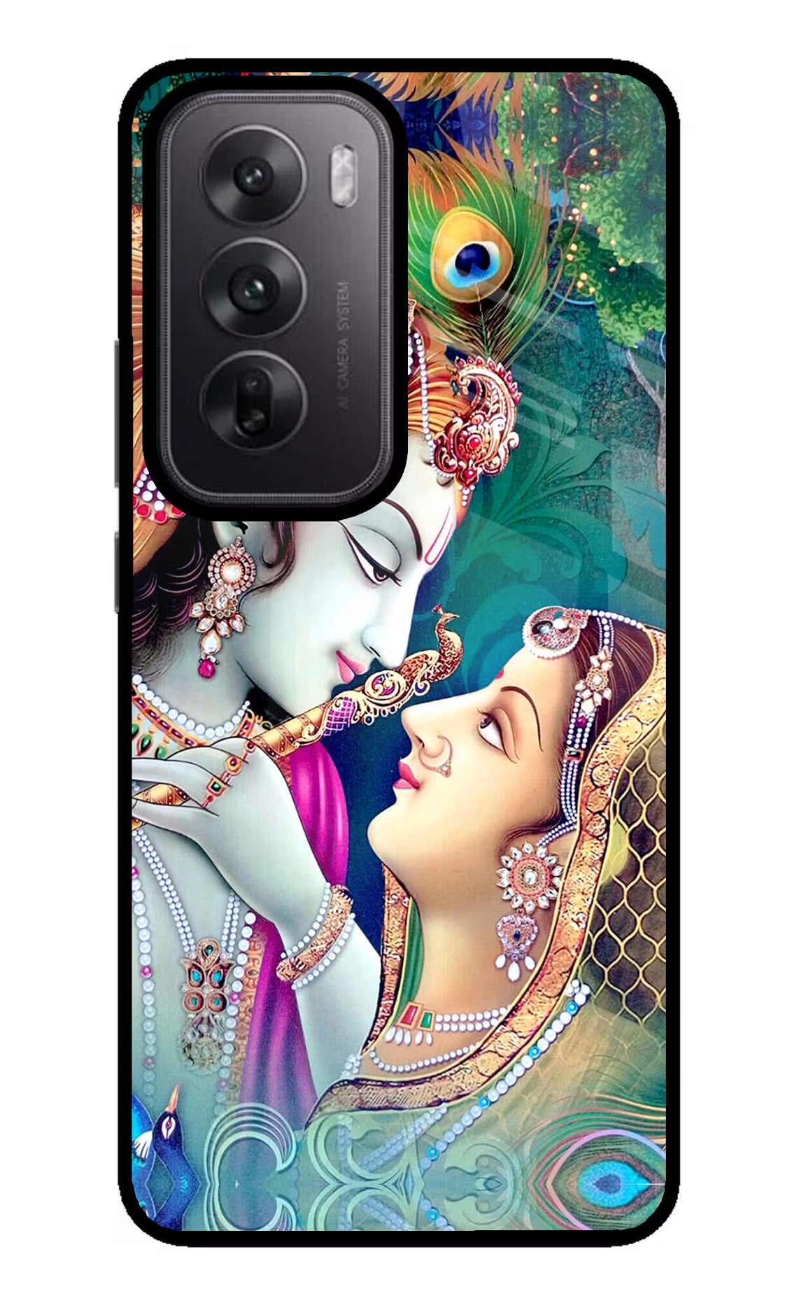 Lord Radha Krishna Oppo Reno12 5G Glass Case - Lord Radha Krishna Oppo Reno12 5G Glass Case Lord Radha Krishna Oppo Reno12 5G Glass Case