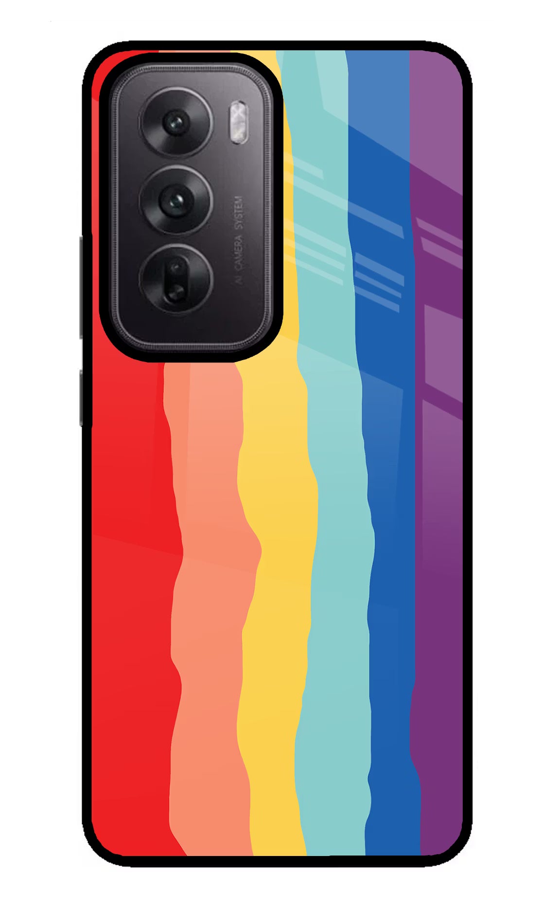 Rainbow Oppo Reno12 5G Glass Case - Rainbow Oppo Reno12 5G Glass Case Rainbow Oppo Reno12 5G Glass Case