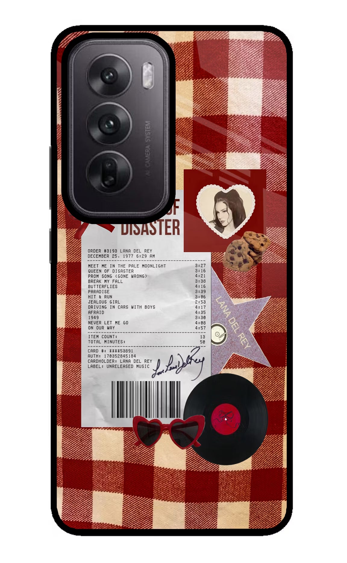 Queen of Disaster Oppo Reno12 5G Glass Case - Queen of Disaster Oppo Reno12 5G Glass Case Queen of Disaster Oppo Reno12 5G Glass Case