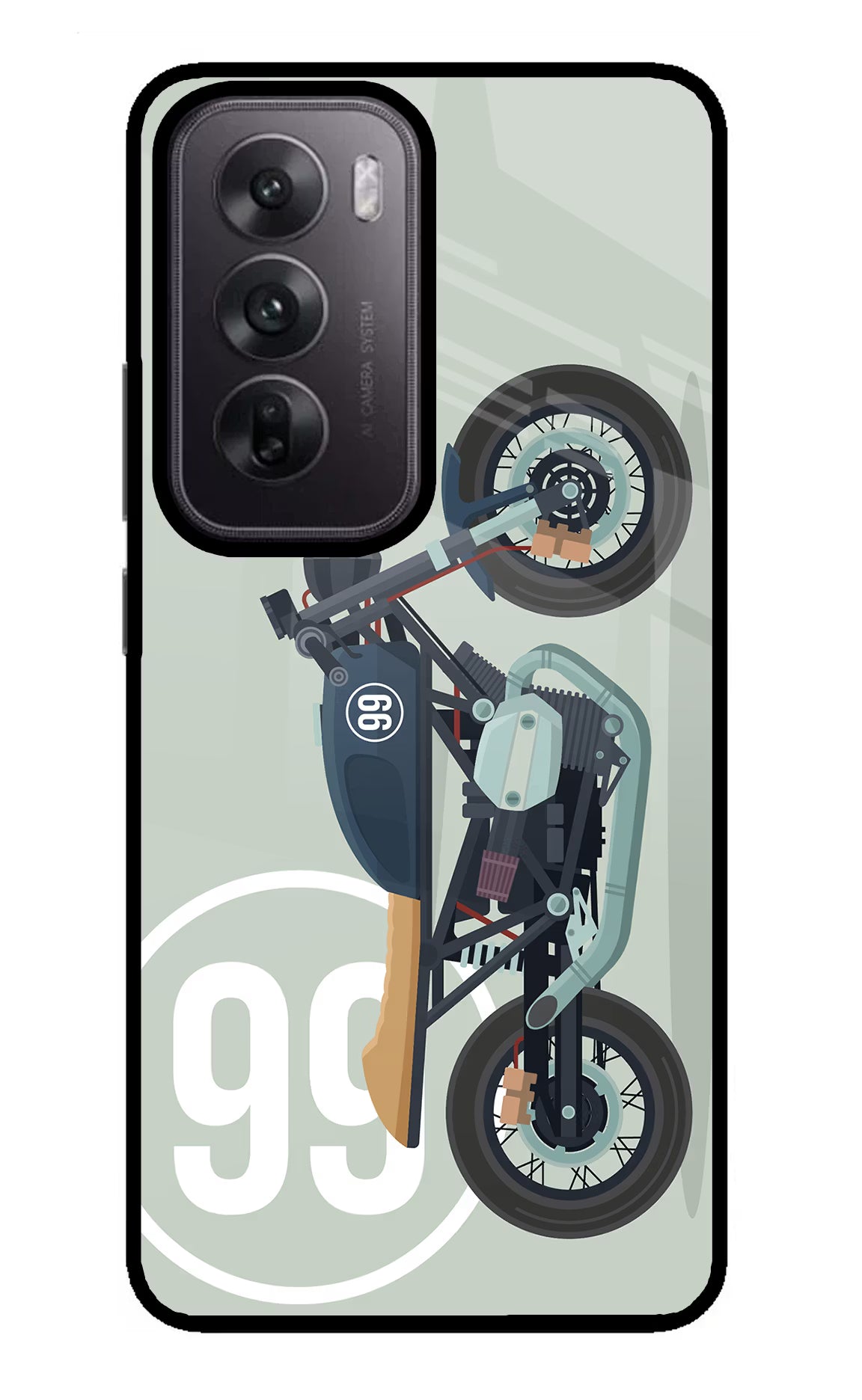 Classic Cafe Racer 99 Oppo Reno12 5G Glass Case - Classic Cafe Racer 99 Oppo Reno12 5G Glass Case Classic Cafe Racer 99 Oppo Reno12 5G Glass Case