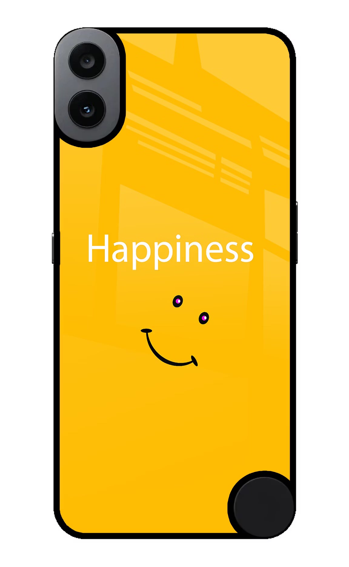 Happiness With Smiley CMF by Nothing Phone 1 Back Cover - Happiness With Smiley CMF by Nothing Phone 1 Glass Case Back Cover by Casekaro Happiness With Smiley CMF by Nothing Phone 1 Glass Case Back Cover by Casekaro