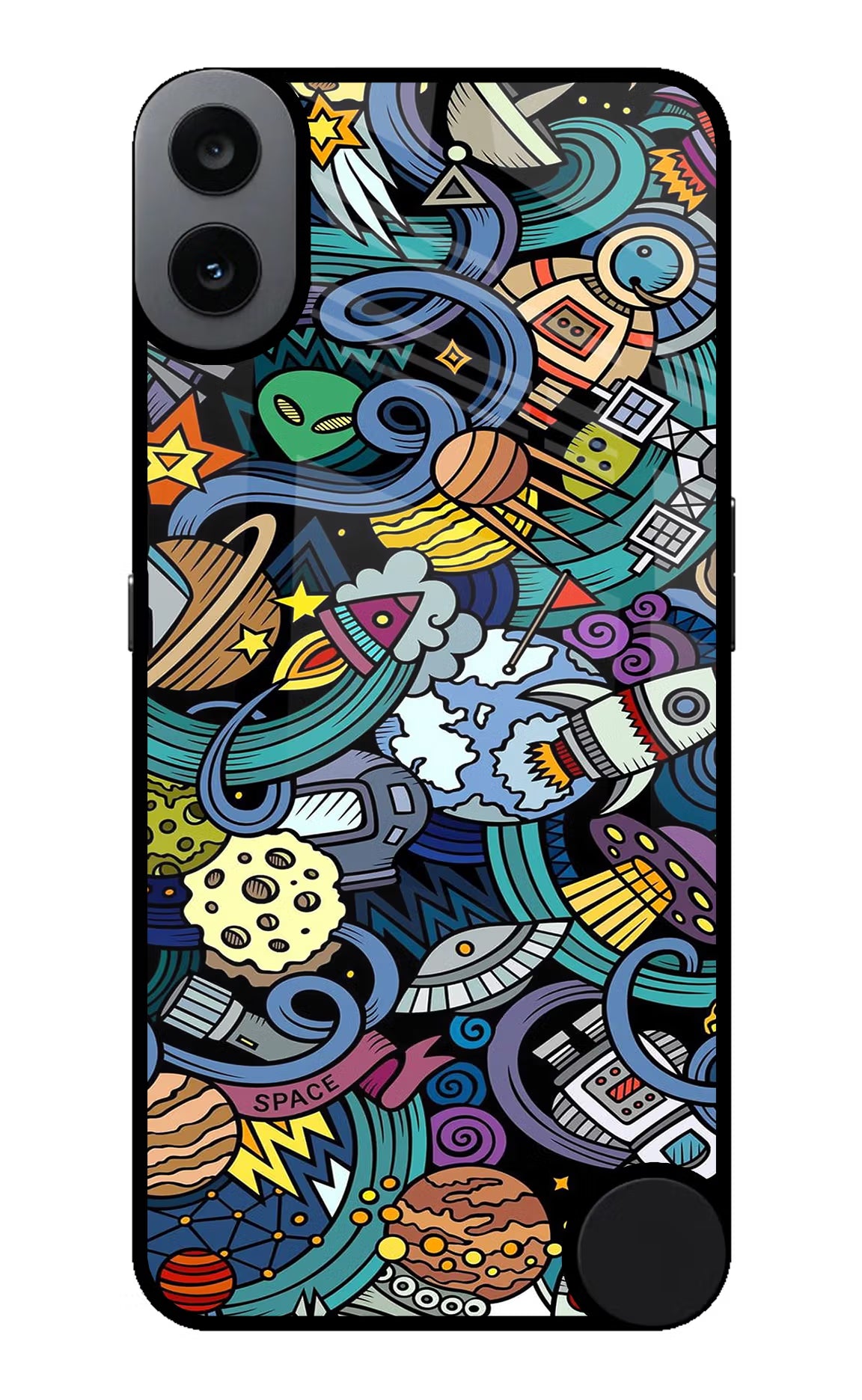 Space Abstract CMF by Nothing Phone 1 Glass Case - Space Abstract CMF by Nothing Phone 1 Glass Case Space Abstract CMF by Nothing Phone 1 Glass Case