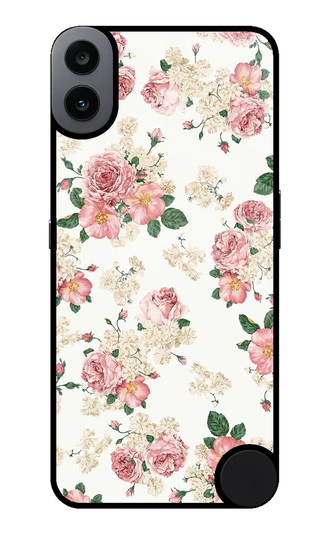 Flowers CMF by Nothing Phone 1 Back Cover - Flowers CMF by Nothing Phone 1 Glass Case Back Cover by Casekaro Flowers CMF by Nothing Phone 1 Glass Case Back Cover by Casekaro