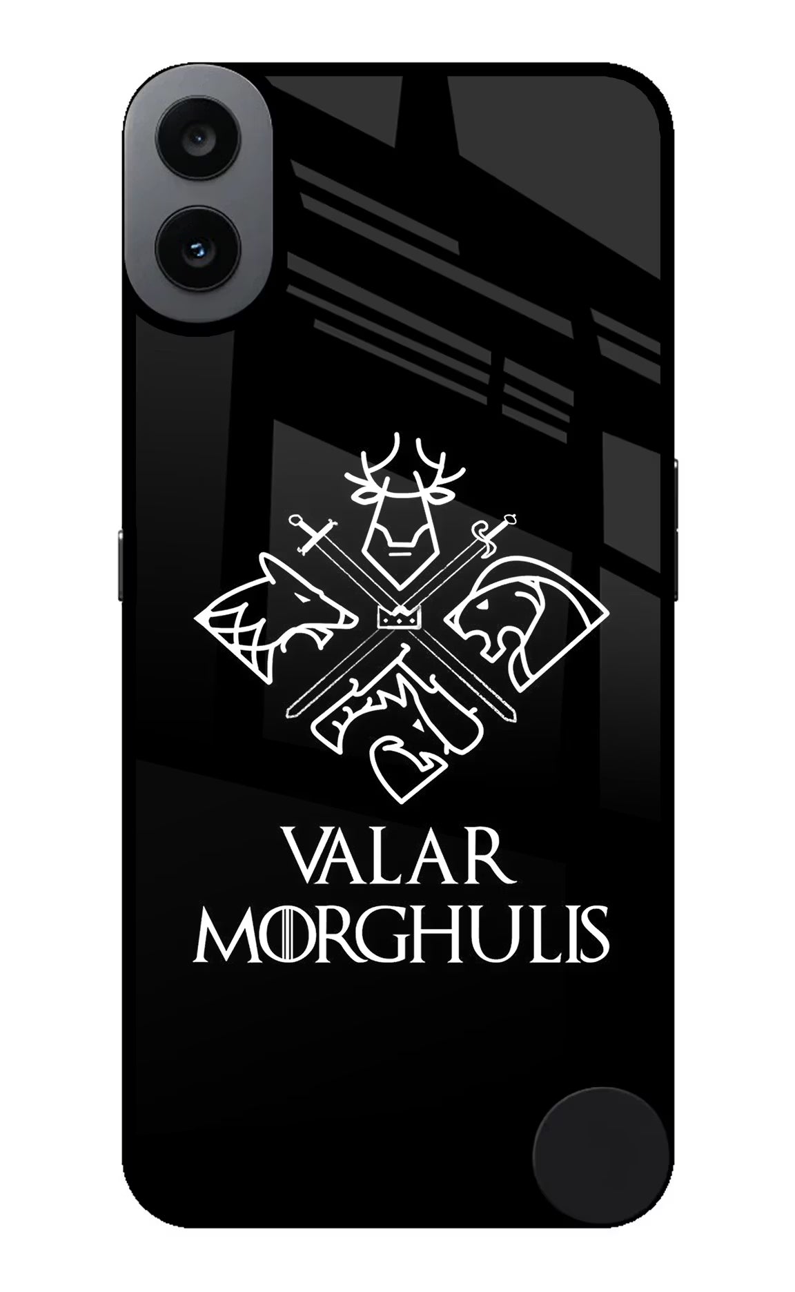 Valar Morghulis | Game Of Thrones CMF by Nothing Phone 1 Glass Case - Valar Morghulis | Game Of Thrones CMF by Nothing Phone 1 Glass Case Valar Morghulis | Game Of Thrones CMF by Nothing Phone 1 Glass Case