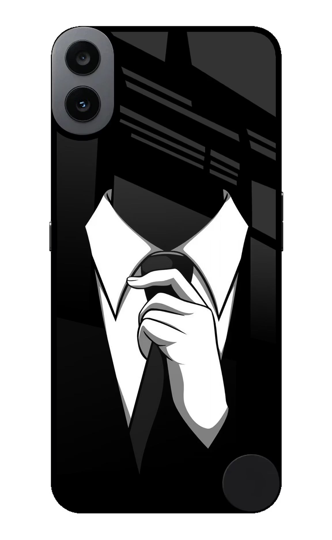 Black Tie CMF by Nothing Phone 1 Glass Case - Black Tie CMF by Nothing Phone 1 Glass Case Black Tie CMF by Nothing Phone 1 Glass Case