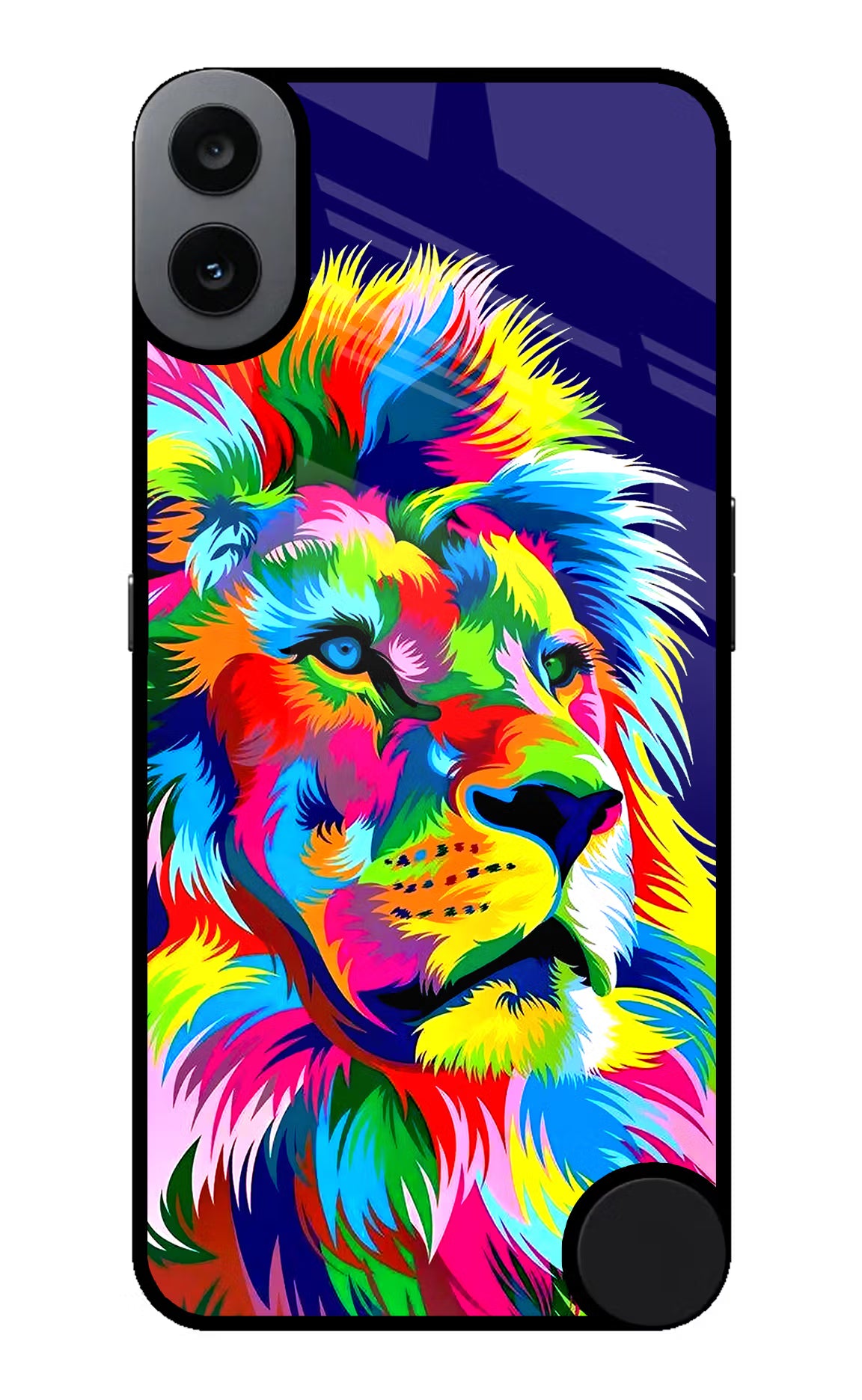 Vector Art Lion CMF by Nothing Phone 1 Back Cover - Vector Art Lion CMF by Nothing Phone 1 Glass Case Back Cover by Casekaro Vector Art Lion CMF by Nothing Phone 1 Glass Case Back Cover by Casekaro