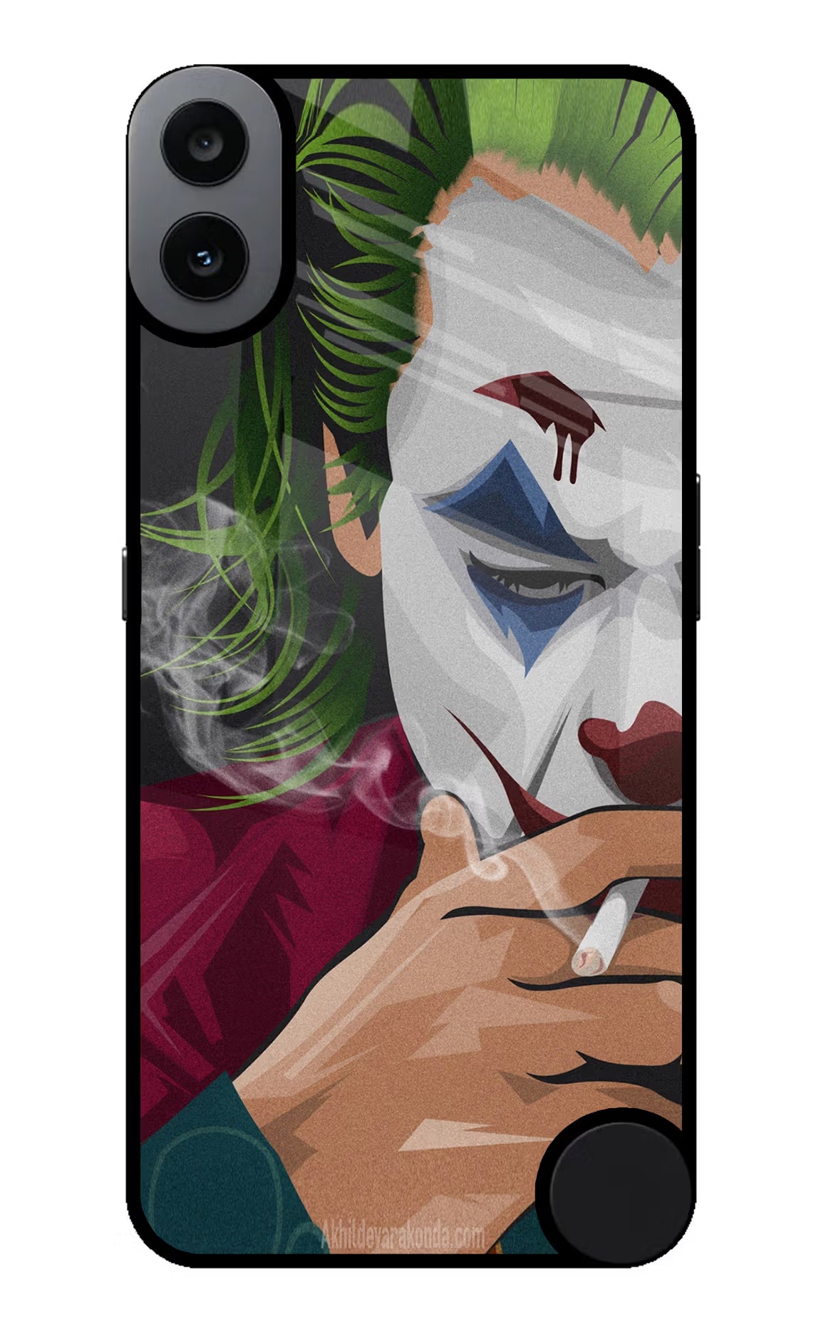 Joker Smoking CMF by Nothing Phone 1 Glass Case - Joker Smoking CMF by Nothing Phone 1 Glass Case Joker Smoking CMF by Nothing Phone 1 Glass Case