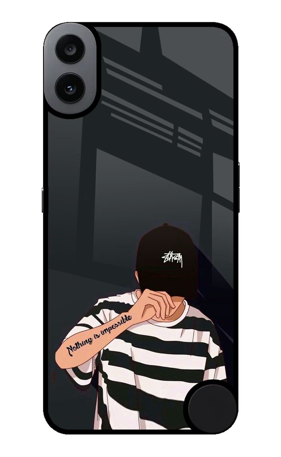 Aesthetic Boy CMF by Nothing Phone 1 Back Cover - Aesthetic Boy CMF by Nothing Phone 1 Glass Case Back Cover by Casekaro Aesthetic Boy CMF by Nothing Phone 1 Glass Case Back Cover by Casekaro