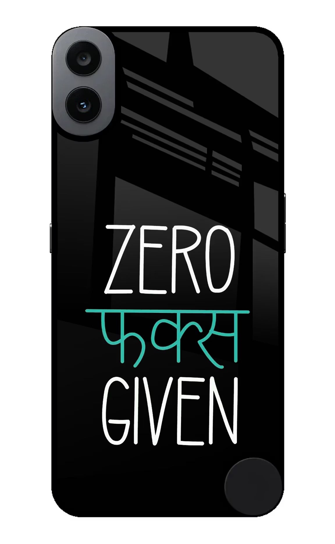 Zero Fucks Given CMF by Nothing Phone 1 Glass Case - Zero Fucks Given CMF by Nothing Phone 1 Glass Case Zero Fucks Given CMF by Nothing Phone 1 Glass Case
