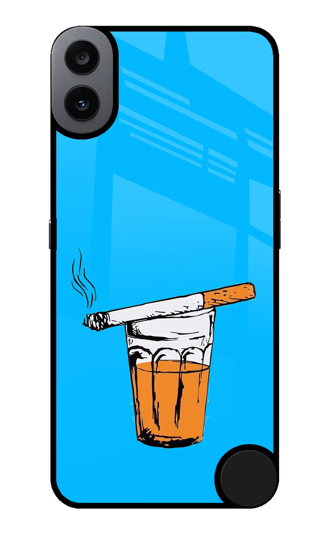 Chai Sutta CMF by Nothing Phone 1 Back Cover - Chai Sutta CMF by Nothing Phone 1 Glass Case Back Cover by Casekaro Chai Sutta CMF by Nothing Phone 1 Glass Case Back Cover by Casekaro