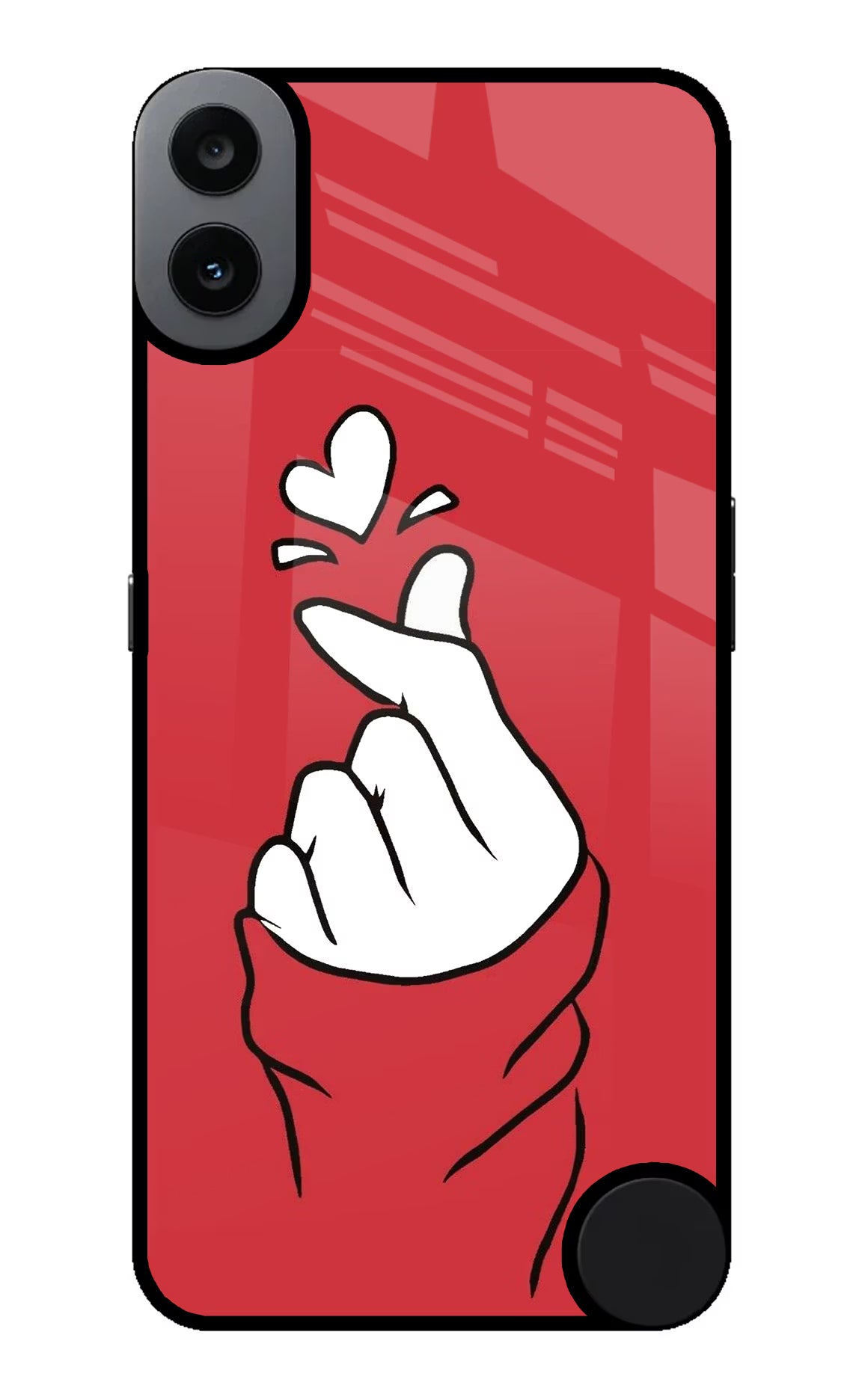 Korean Love Sign CMF by Nothing Phone 1 Glass Case - Korean Love Sign CMF by Nothing Phone 1 Glass Case Korean Love Sign CMF by Nothing Phone 1 Glass Case