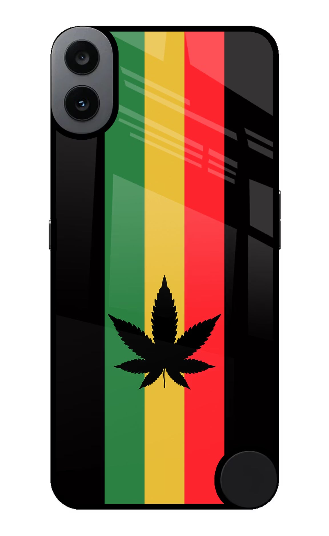 Weed Flag CMF by Nothing Phone 1 Glass Case - Weed Flag CMF by Nothing Phone 1 Glass Case Weed Flag CMF by Nothing Phone 1 Glass Case