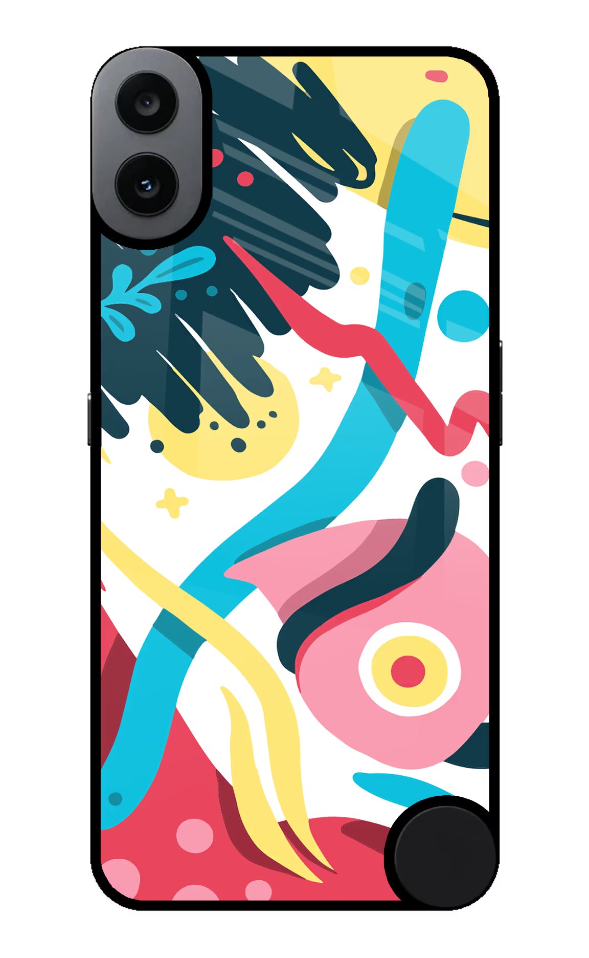 Trippy CMF by Nothing Phone 1 Back Cover - Trippy CMF by Nothing Phone 1 Glass Case Back Cover by Casekaro Trippy CMF by Nothing Phone 1 Glass Case Back Cover by Casekaro