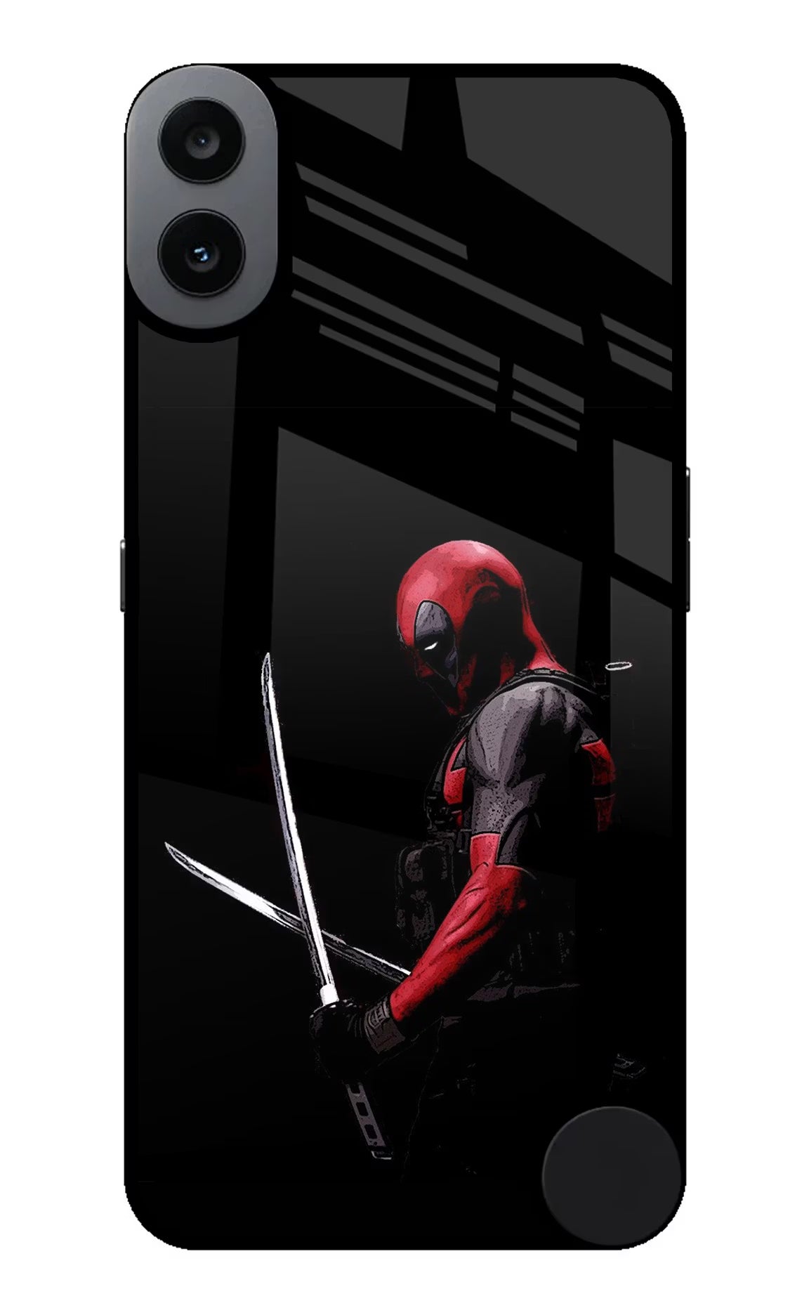 Deadpool CMF by Nothing Phone 1 Back Cover - Deadpool CMF by Nothing Phone 1 Glass Case Back Cover by Casekaro Deadpool CMF by Nothing Phone 1 Glass Case Back Cover by Casekaro