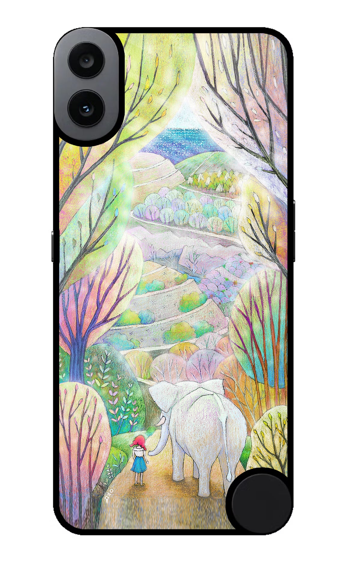 Nature Painting CMF by Nothing Phone 1 Glass Case - Nature Painting CMF by Nothing Phone 1 Glass Case Nature Painting CMF by Nothing Phone 1 Glass Case