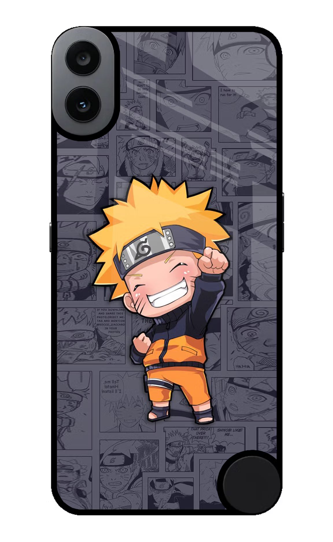 Chota Naruto CMF by Nothing Phone 1 Glass Case - Chota Naruto CMF by Nothing Phone 1 Glass Case Chota Naruto CMF by Nothing Phone 1 Glass Case