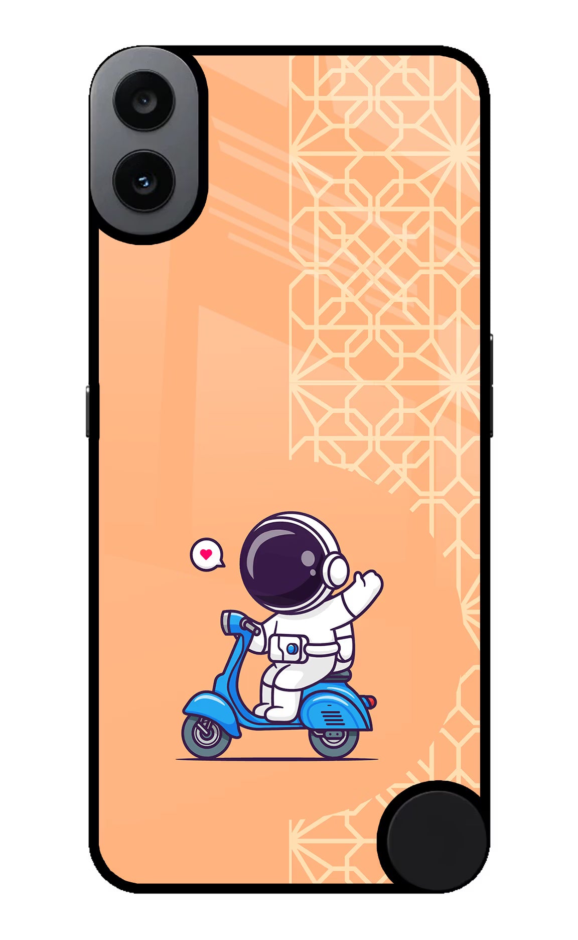 Cute Astronaut Riding CMF by Nothing Phone 1 Back Cover - Cute Astronaut Riding CMF by Nothing Phone 1 Glass Case Back Cover by Casekaro Cute Astronaut Riding CMF by Nothing Phone 1 Glass Case Back Cover by Casekaro