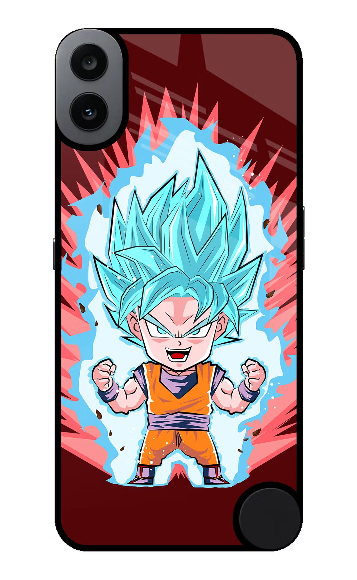 Goku Little CMF by Nothing Phone 1 Glass Case - Goku Little CMF by Nothing Phone 1 Glass Case Goku Little CMF by Nothing Phone 1 Glass Case
