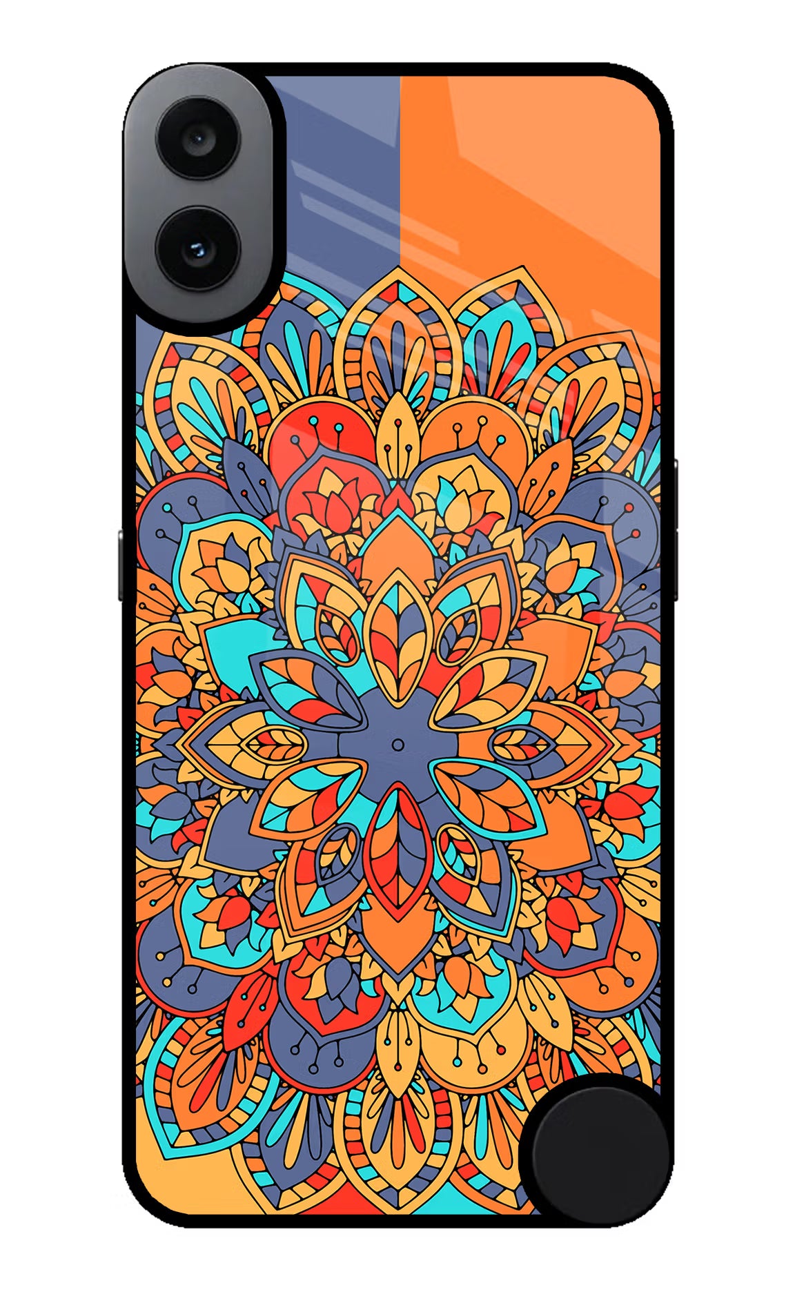 Color Mandala CMF by Nothing Phone 1 Back Cover - Color Mandala CMF by Nothing Phone 1 Glass Case Back Cover by Casekaro Color Mandala CMF by Nothing Phone 1 Glass Case Back Cover by Casekaro