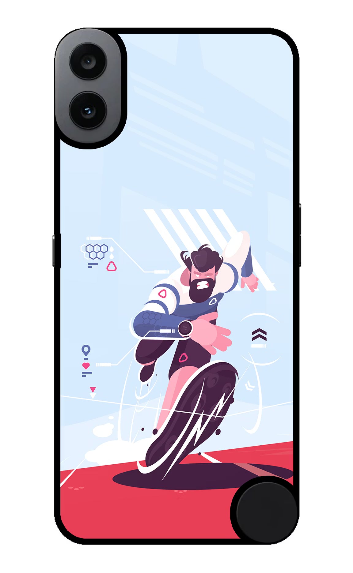 Run Pro CMF by Nothing Phone 1 Back Cover - Run Pro CMF by Nothing Phone 1 Glass Case Back Cover by Casekaro Run Pro CMF by Nothing Phone 1 Glass Case Back Cover by Casekaro