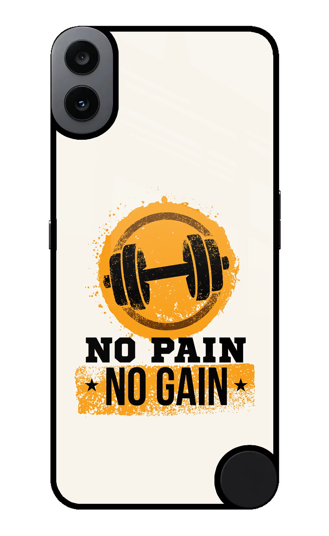 No Pain No Gain CMF by Nothing Phone 1 Back Cover - No Pain No Gain CMF by Nothing Phone 1 Glass Case Back Cover by Casekaro No Pain No Gain CMF by Nothing Phone 1 Glass Case Back Cover by Casekaro