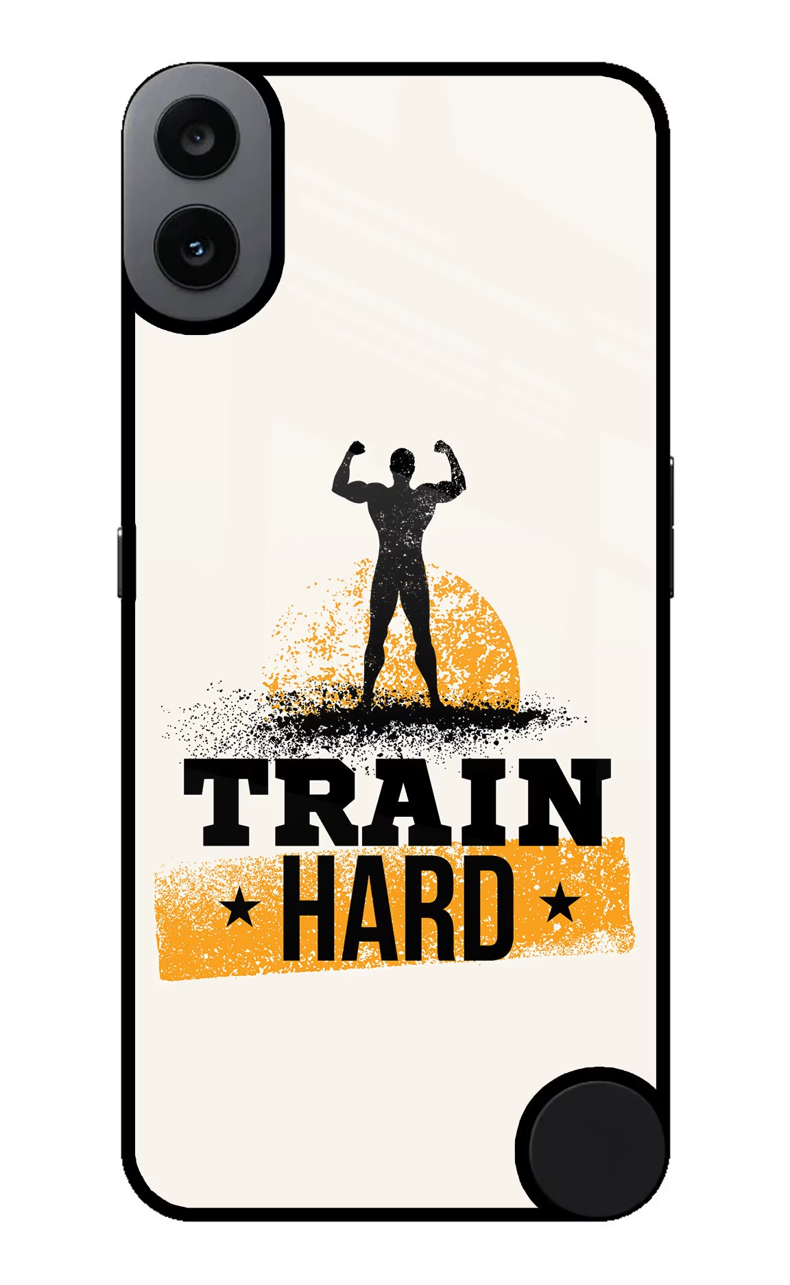 Train Hard CMF by Nothing Phone 1 Glass Case - Train Hard CMF by Nothing Phone 1 Glass Case Train Hard CMF by Nothing Phone 1 Glass Case