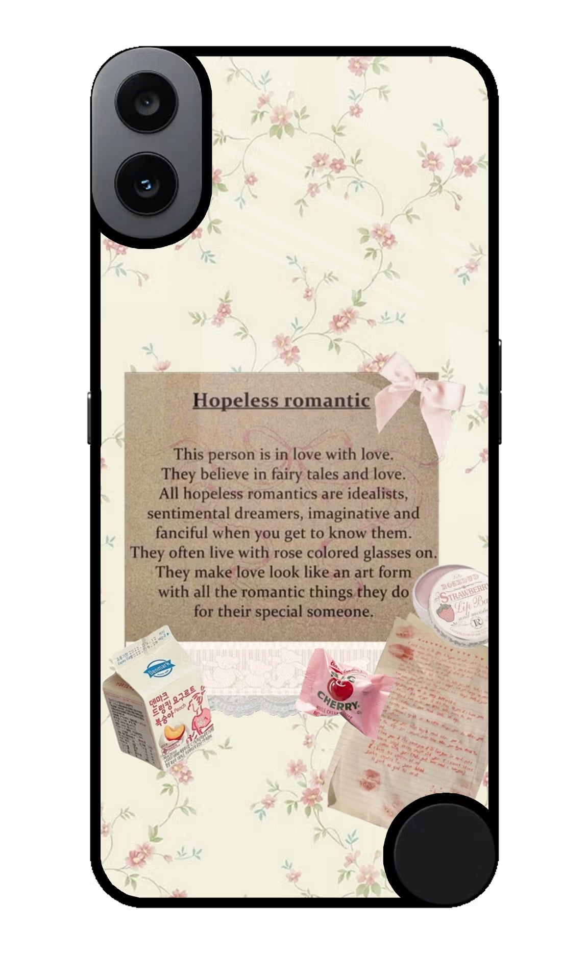 Hopeless Romantic CMF by Nothing Phone 1 Glass Case - Hopeless Romantic CMF by Nothing Phone 1 Glass Case Hopeless Romantic CMF by Nothing Phone 1 Glass Case