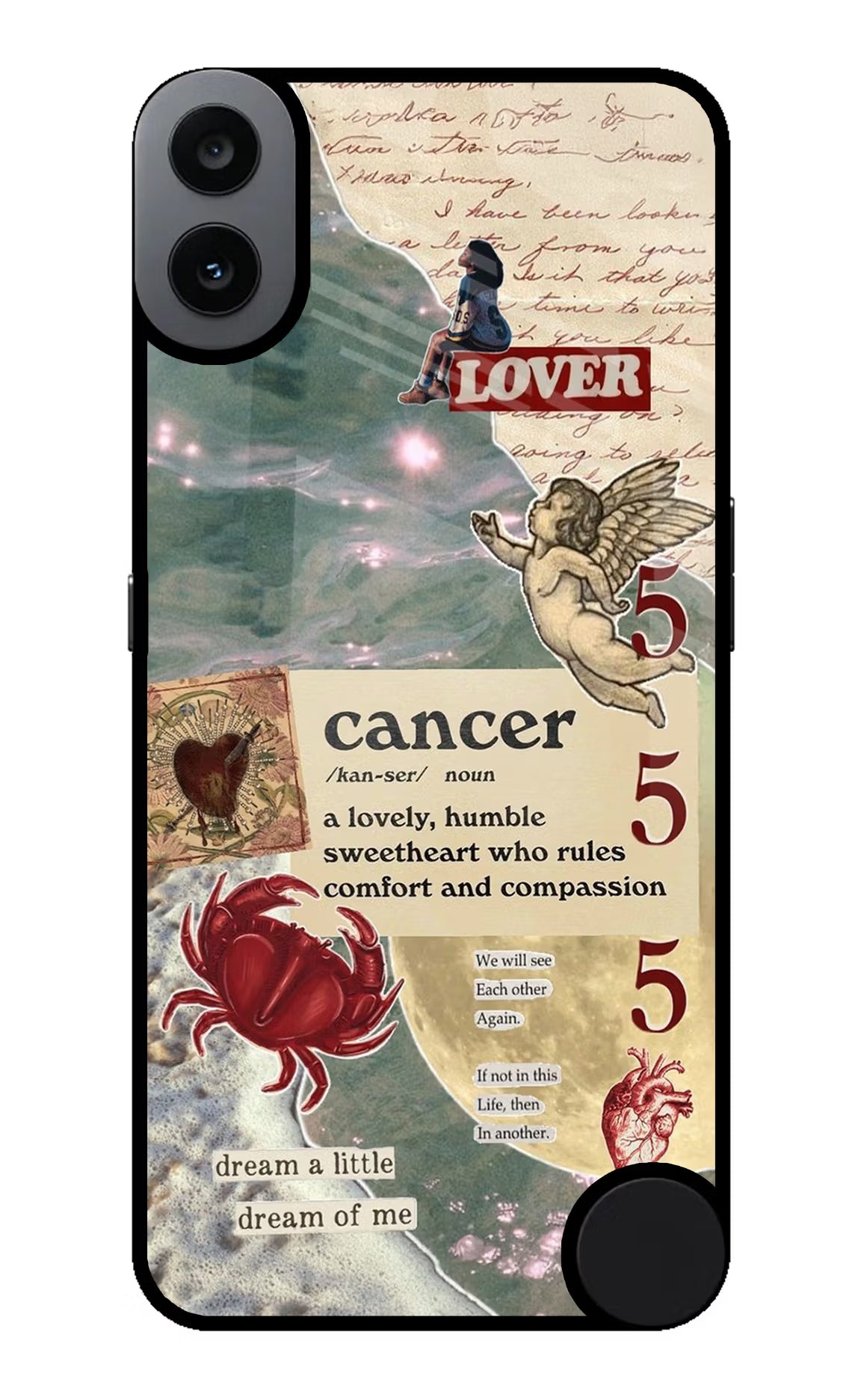Cancer Zodiac CMF by Nothing Phone 1 Glass Case - Cancer Zodiac CMF by Nothing Phone 1 Glass Case Cancer Zodiac CMF by Nothing Phone 1 Glass Case