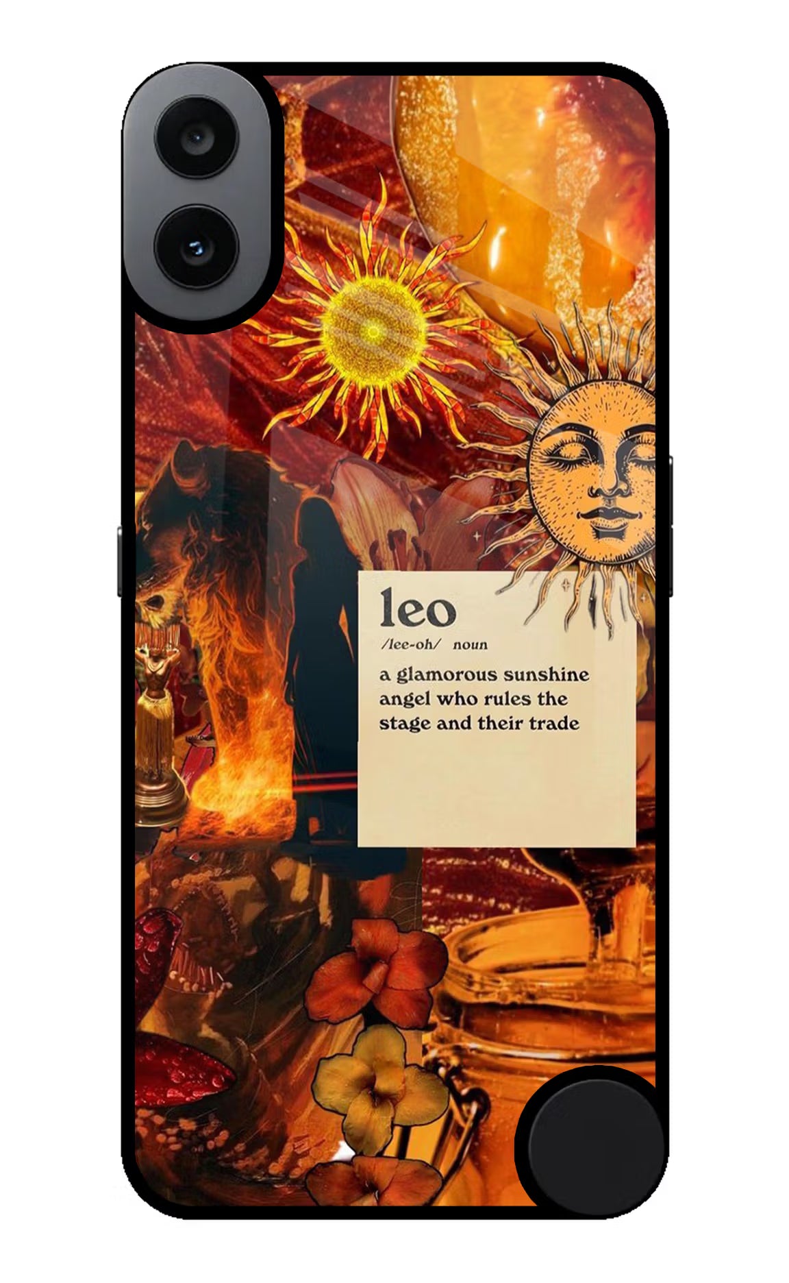 Leo Zodiac CMF by Nothing Phone 1 Glass Case - Leo Zodiac CMF by Nothing Phone 1 Glass Case Leo Zodiac CMF by Nothing Phone 1 Glass Case