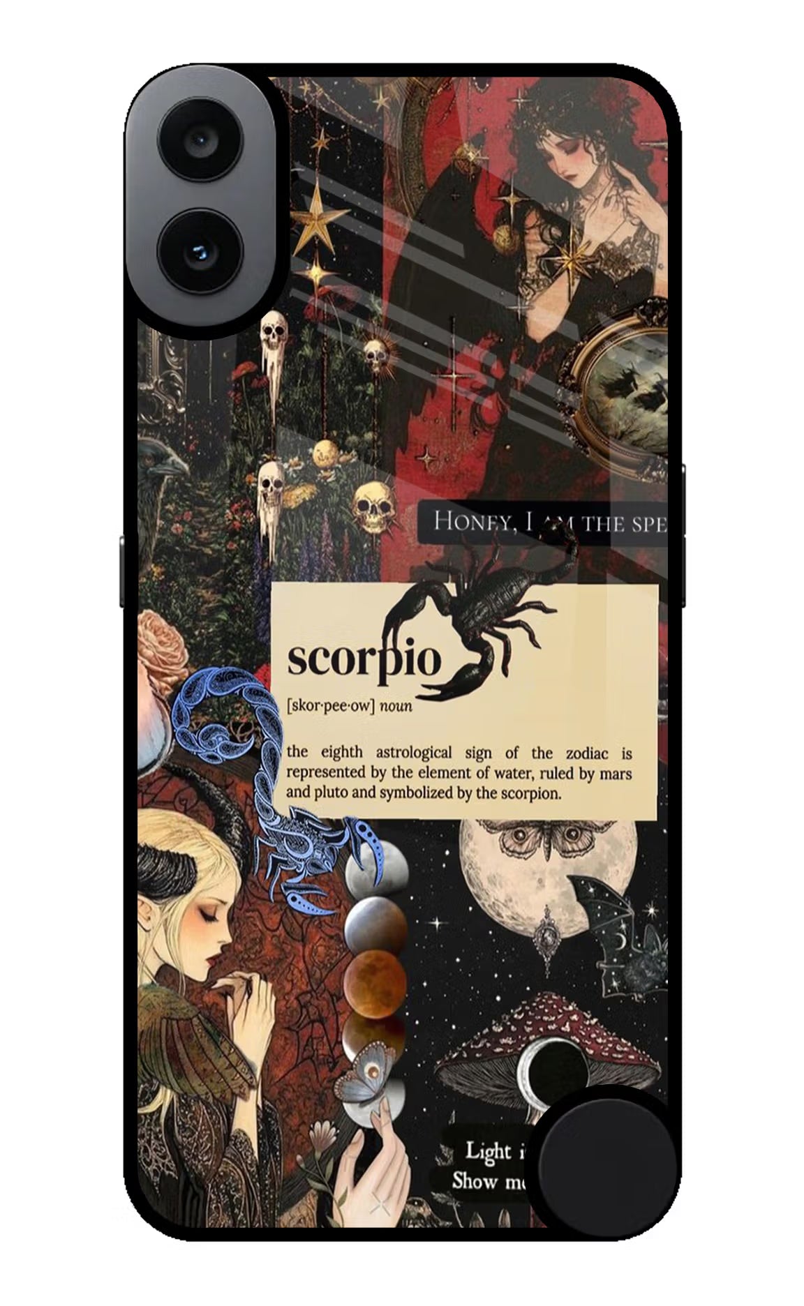 Scorpio Zodiac CMF by Nothing Phone 1 Glass Case - Scorpio Zodiac CMF by Nothing Phone 1 Glass Case Scorpio Zodiac CMF by Nothing Phone 1 Glass Case