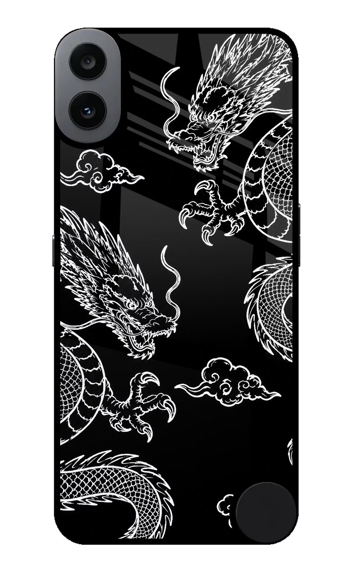 Twin Dragons CMF by Nothing Phone 1 Glass Case - Twin Dragons CMF by Nothing Phone 1 Glass Case Twin Dragons CMF by Nothing Phone 1 Glass Case